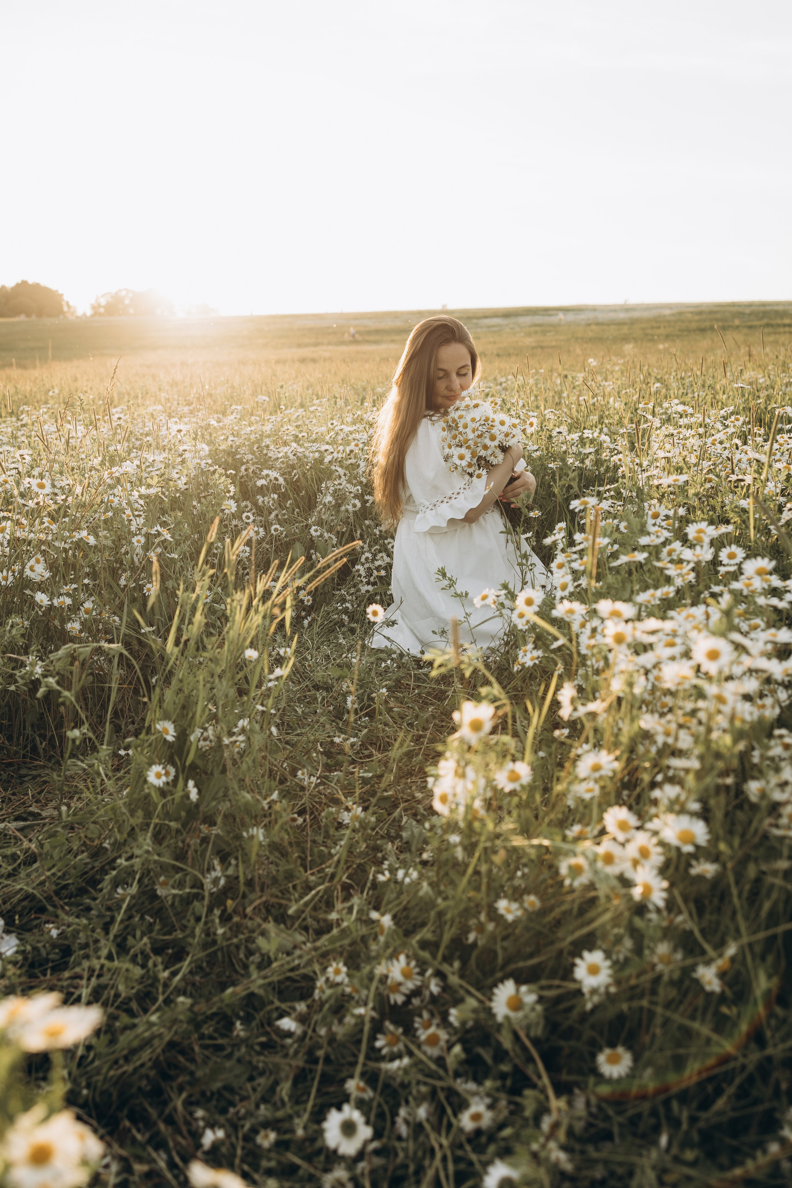 Маша и ромашки. Семейный фотограф в Москве Виктория Ястребинская