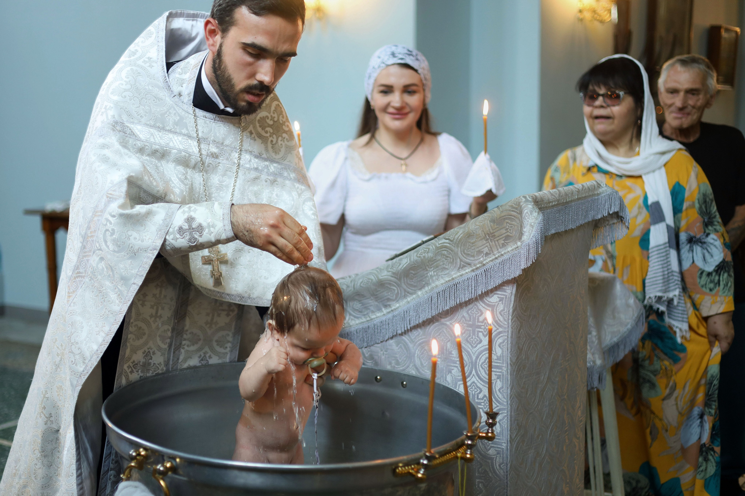 Таинство крещения. Фотограф новорожденных Саратов