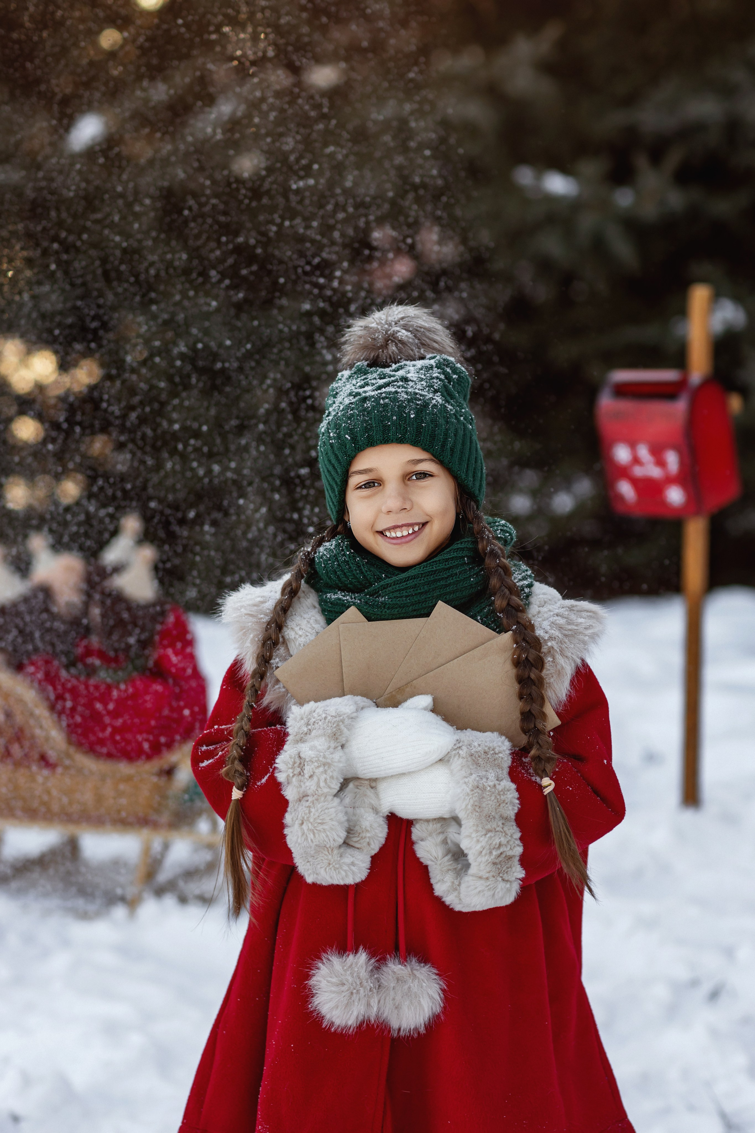 Зимняя истории Дарины. Детский и семейный фотограф Елена Воропаева