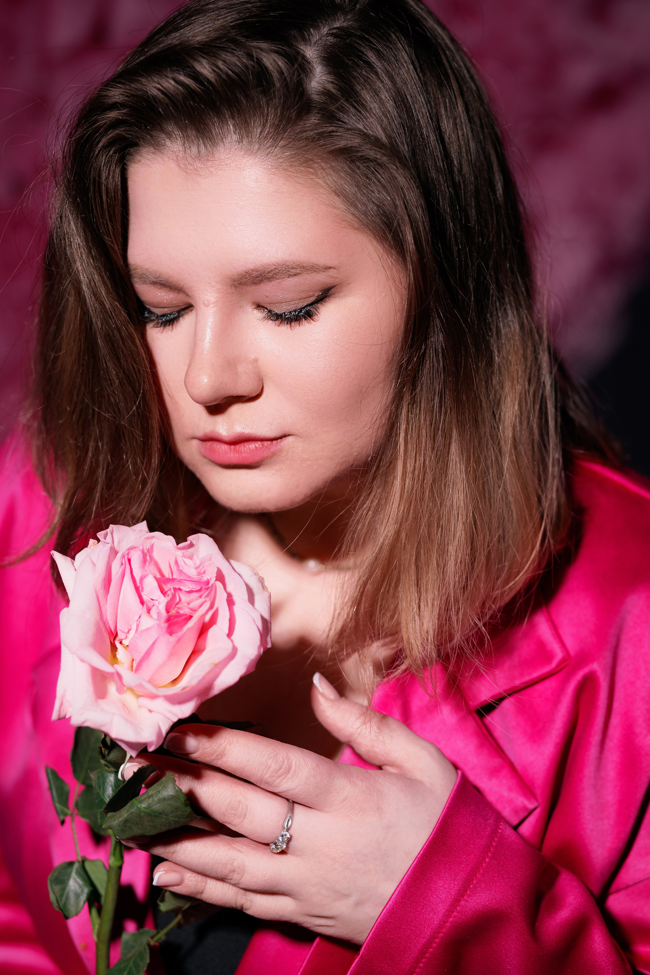 Фотосессия для девушки с бенто тортом в студии. Фотограф в Санкт-Петербурге, Анна Скворцова