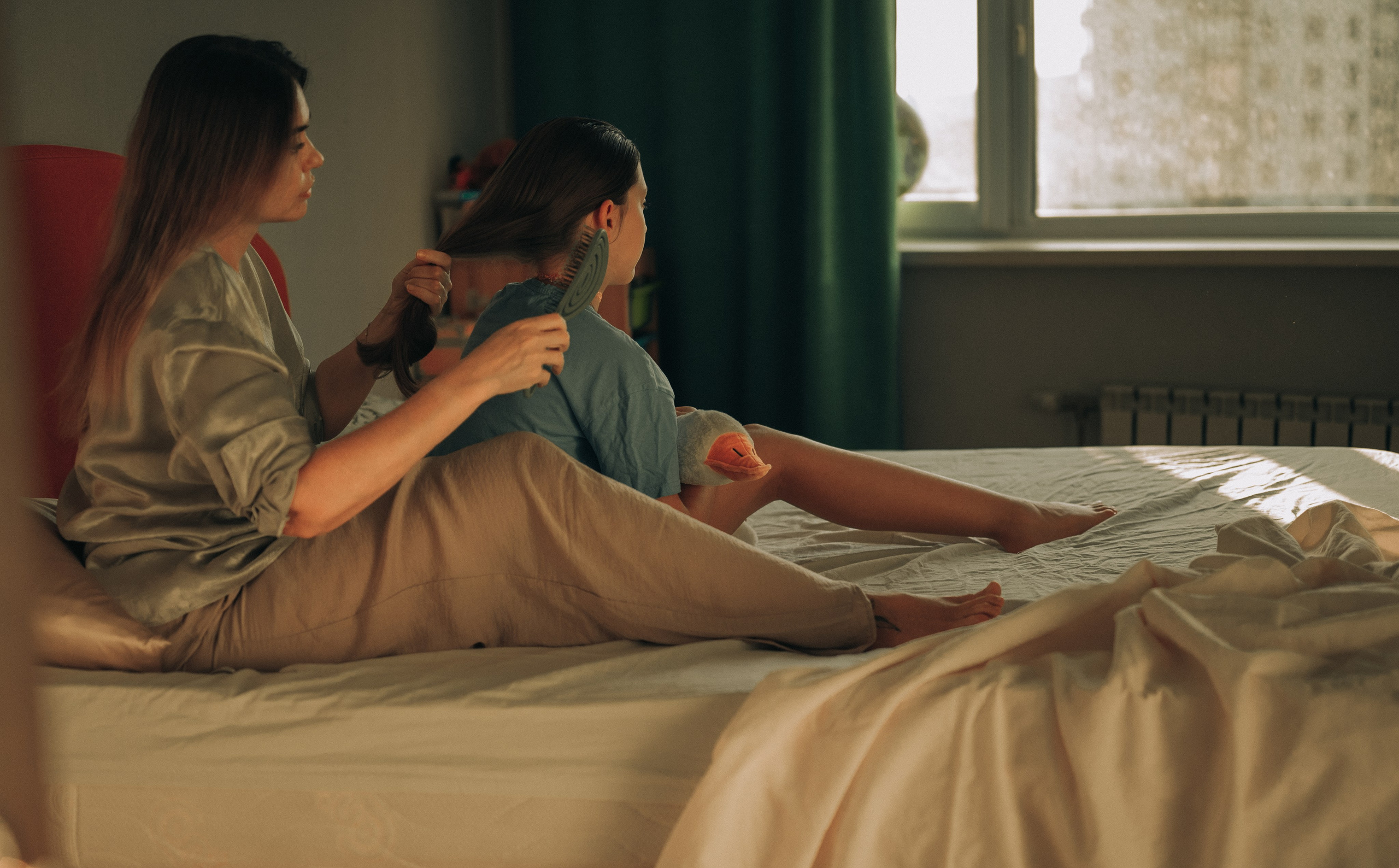 Утро мамы и дочки. Алёна и Ярослава. Семейный фотограф в Москве Дарья Пузикова