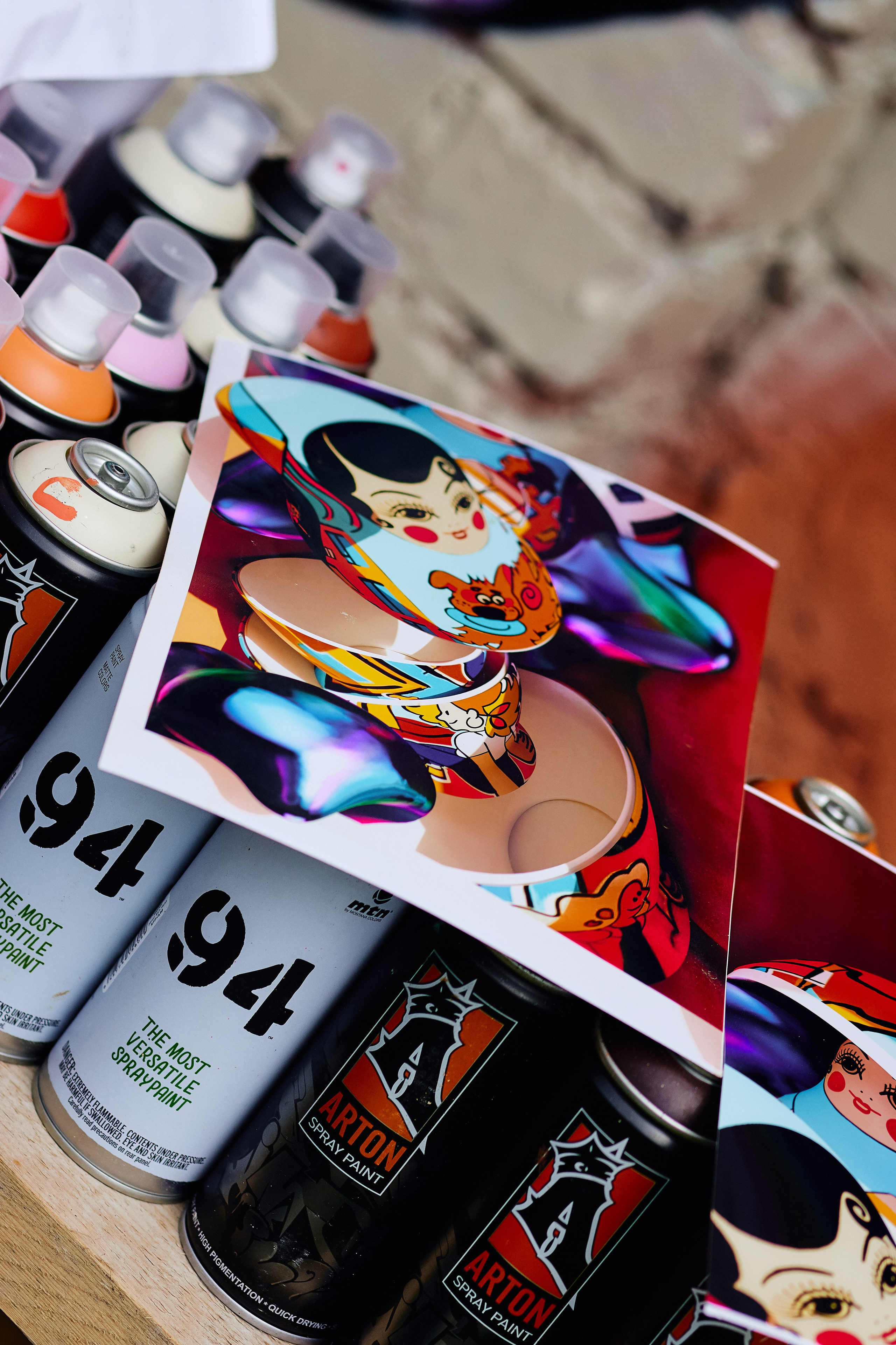 Граффити «Матрешка» Верхняя Пышма. ФОТОГРАФ ЕКАТЕРИНБУРГ