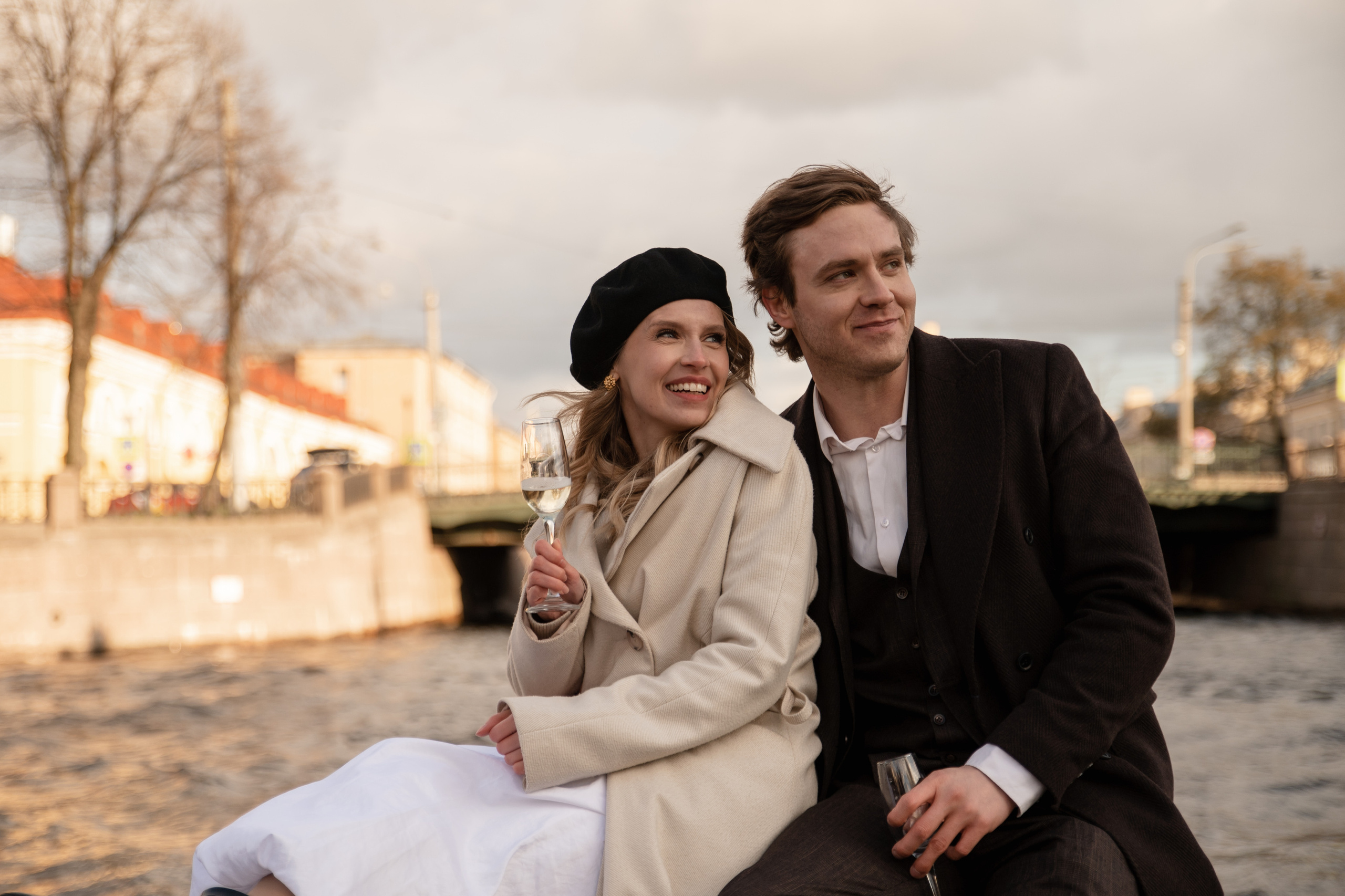 Саша и Настя Катер Питер Май. Свадебный фотограф Тюмень Анастасия Битная