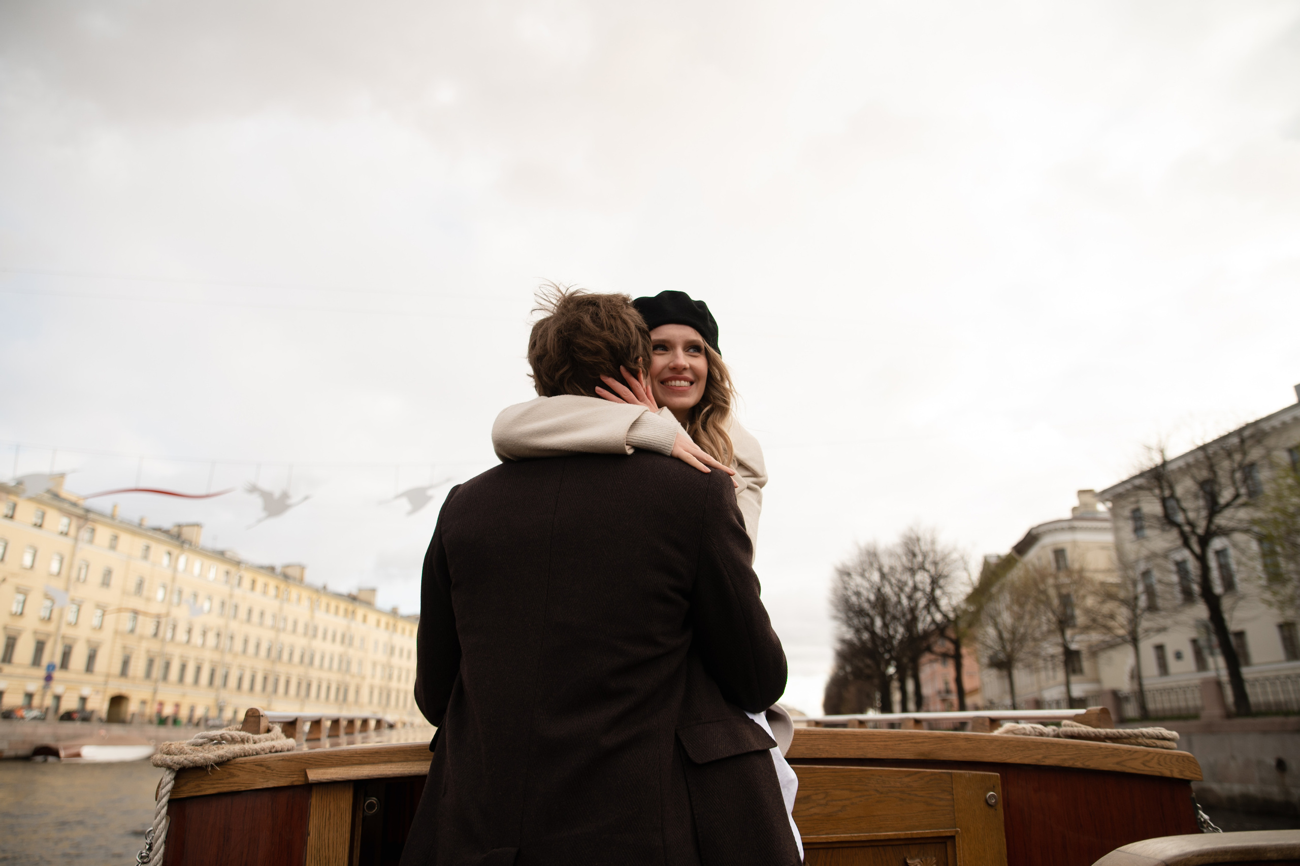 Саша и Настя Катер Питер Май. Свадебный фотограф Тюмень Анастасия Битная