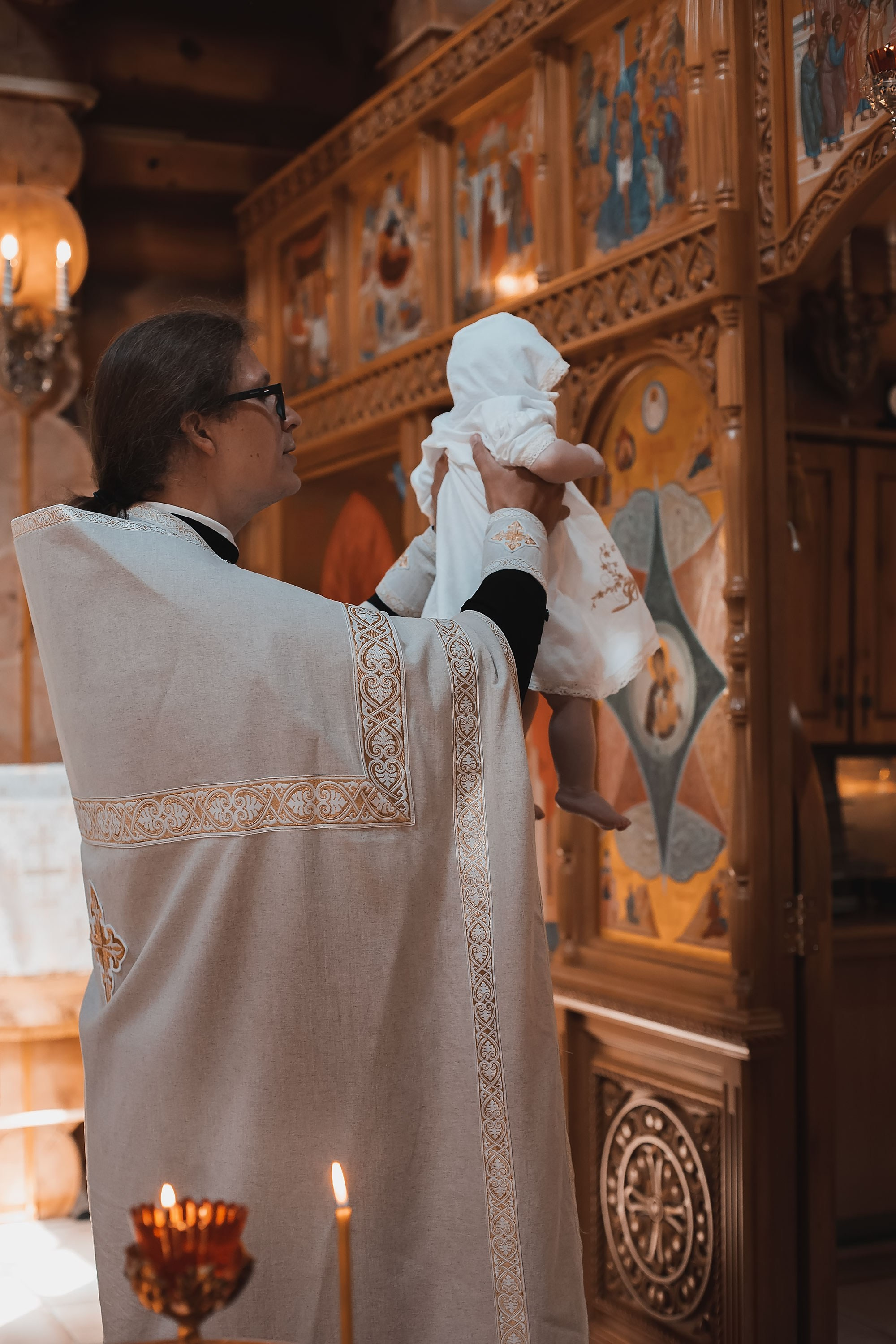 Крещение Ксении. Семейный, индивидуальный фотограф в Москве Ангели Марина