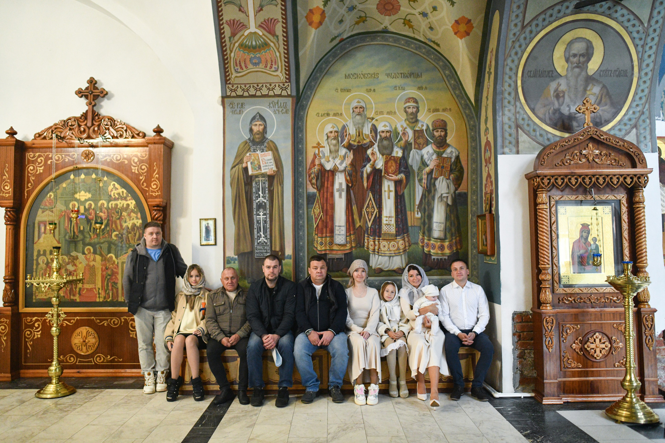 Крещение в Покровской церкви. Свадебный и портретный фотограф в Москве Галина Борисова