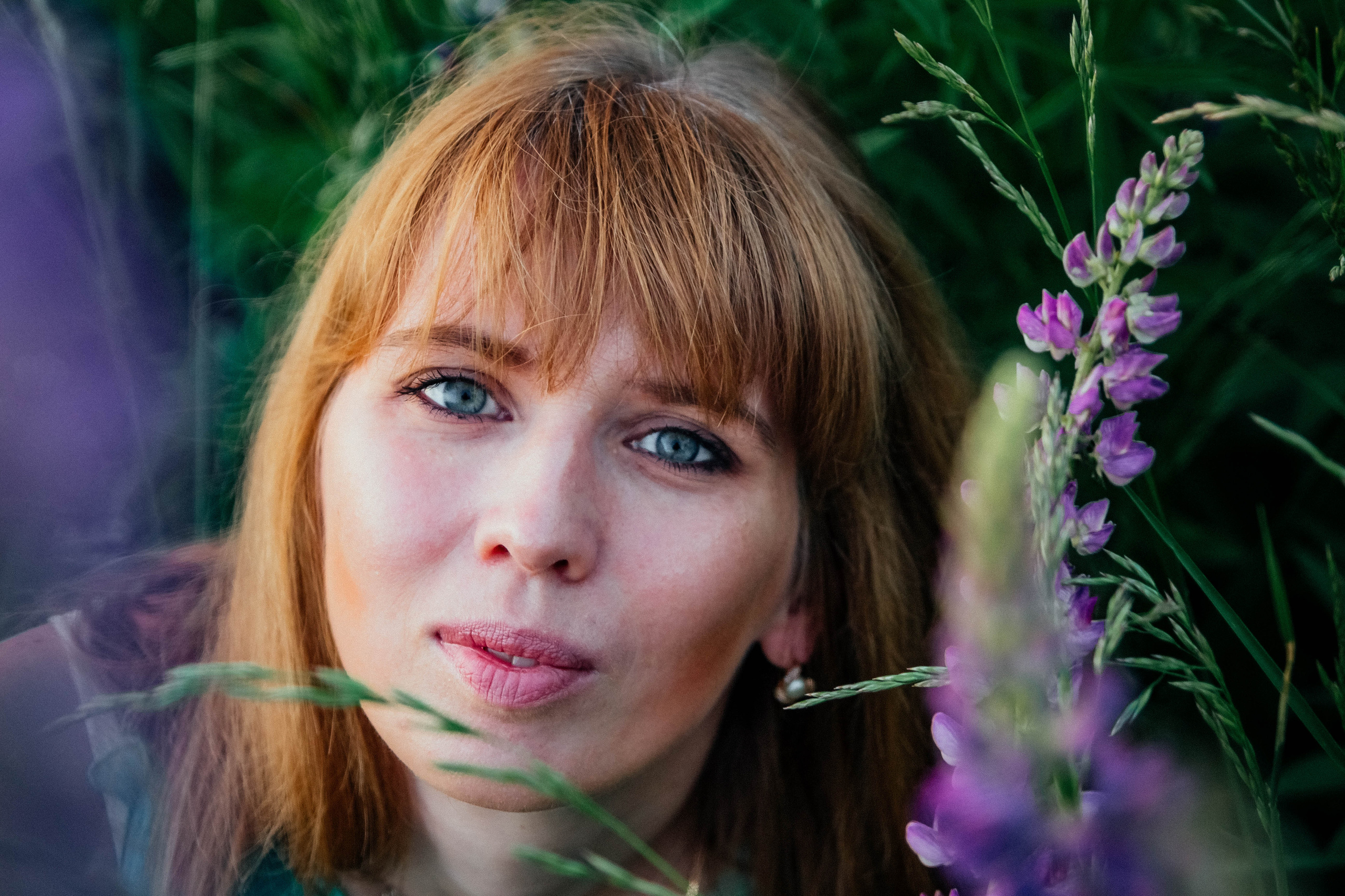 Закат в люпинах. Фотограф Новополоцк, Полоцк, Минск, РБ, Зимаков Егор