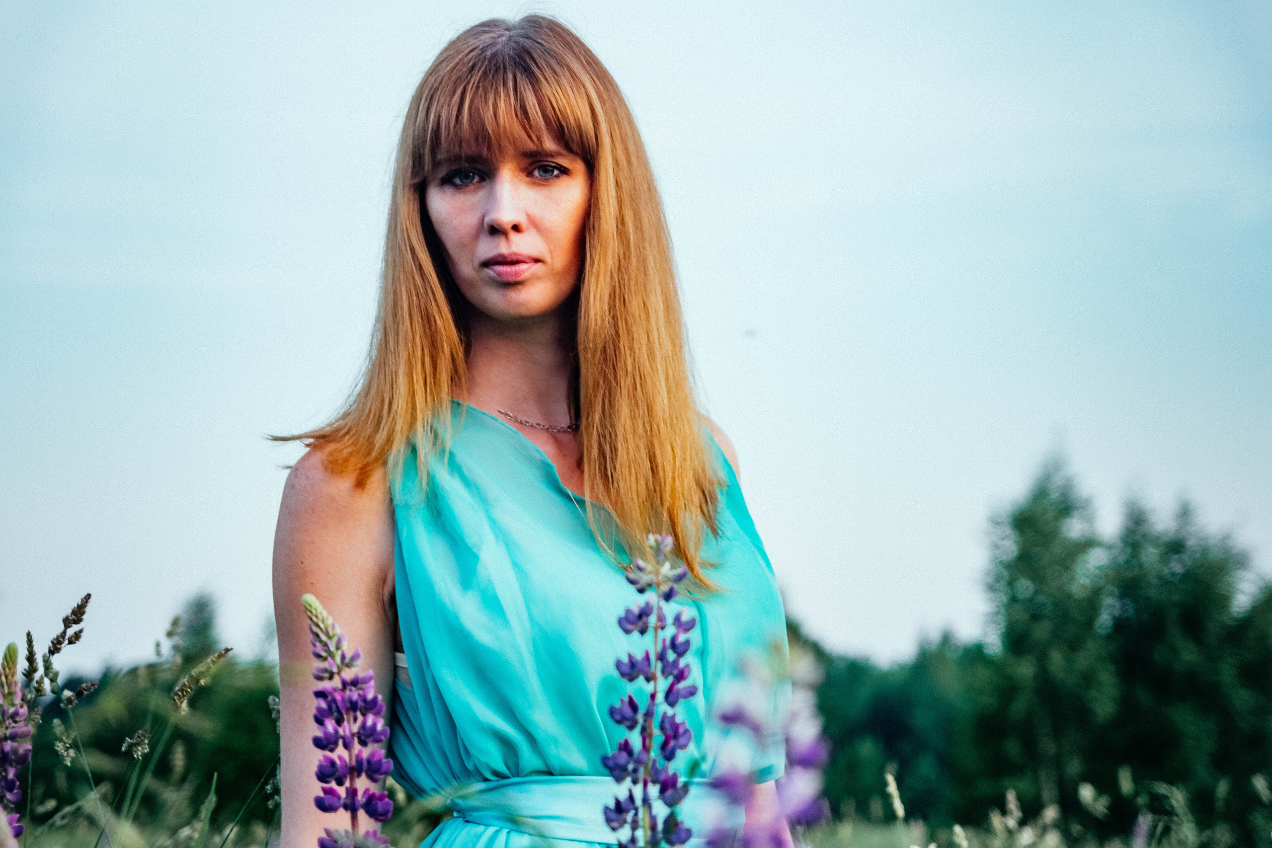 Закат в люпинах. Фотограф Новополоцк, Полоцк, Минск, РБ, Зимаков Егор