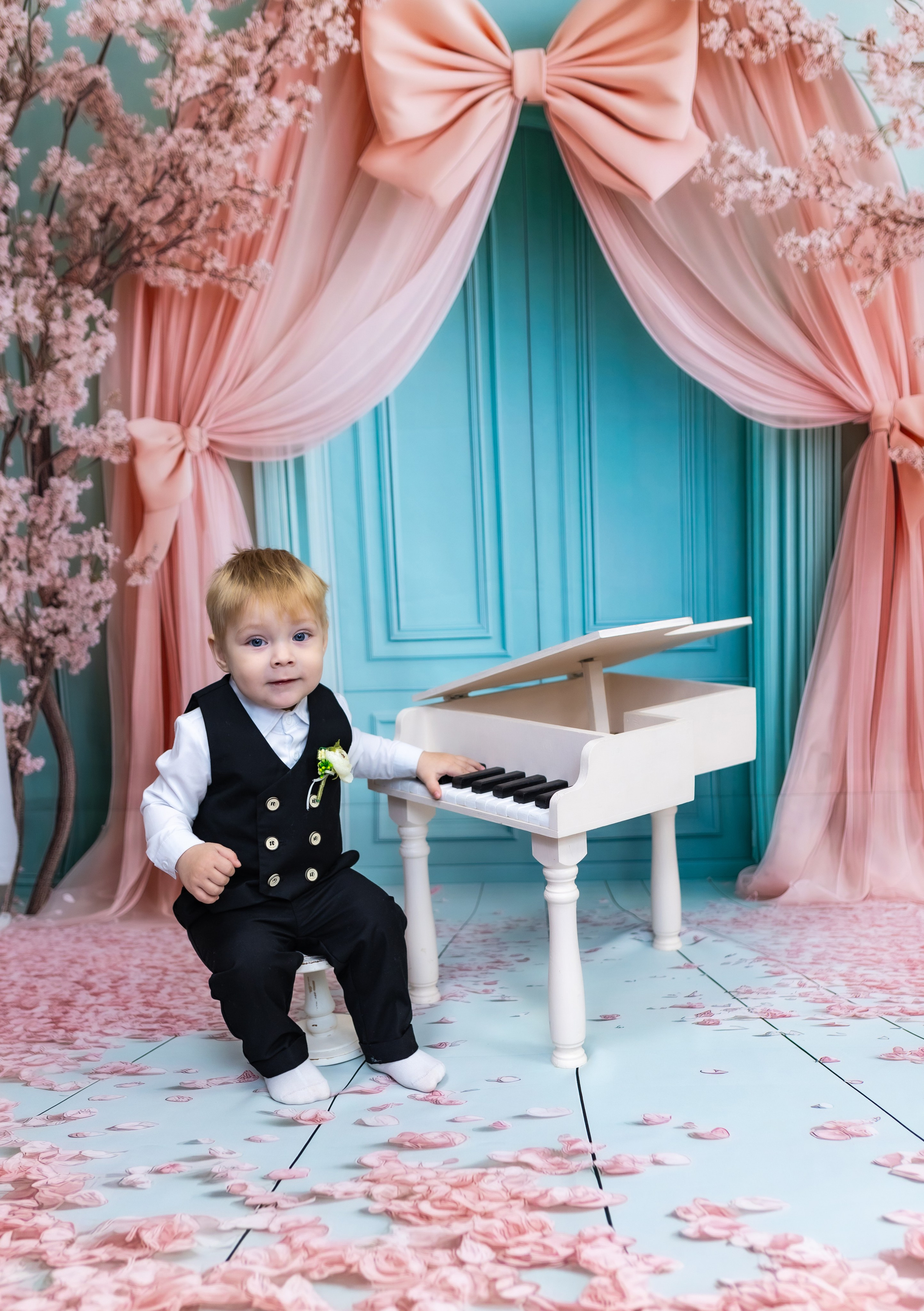 Розовый бант. Фотограф новорожденных. Детский и семейный фотограф Марьяна Юдина