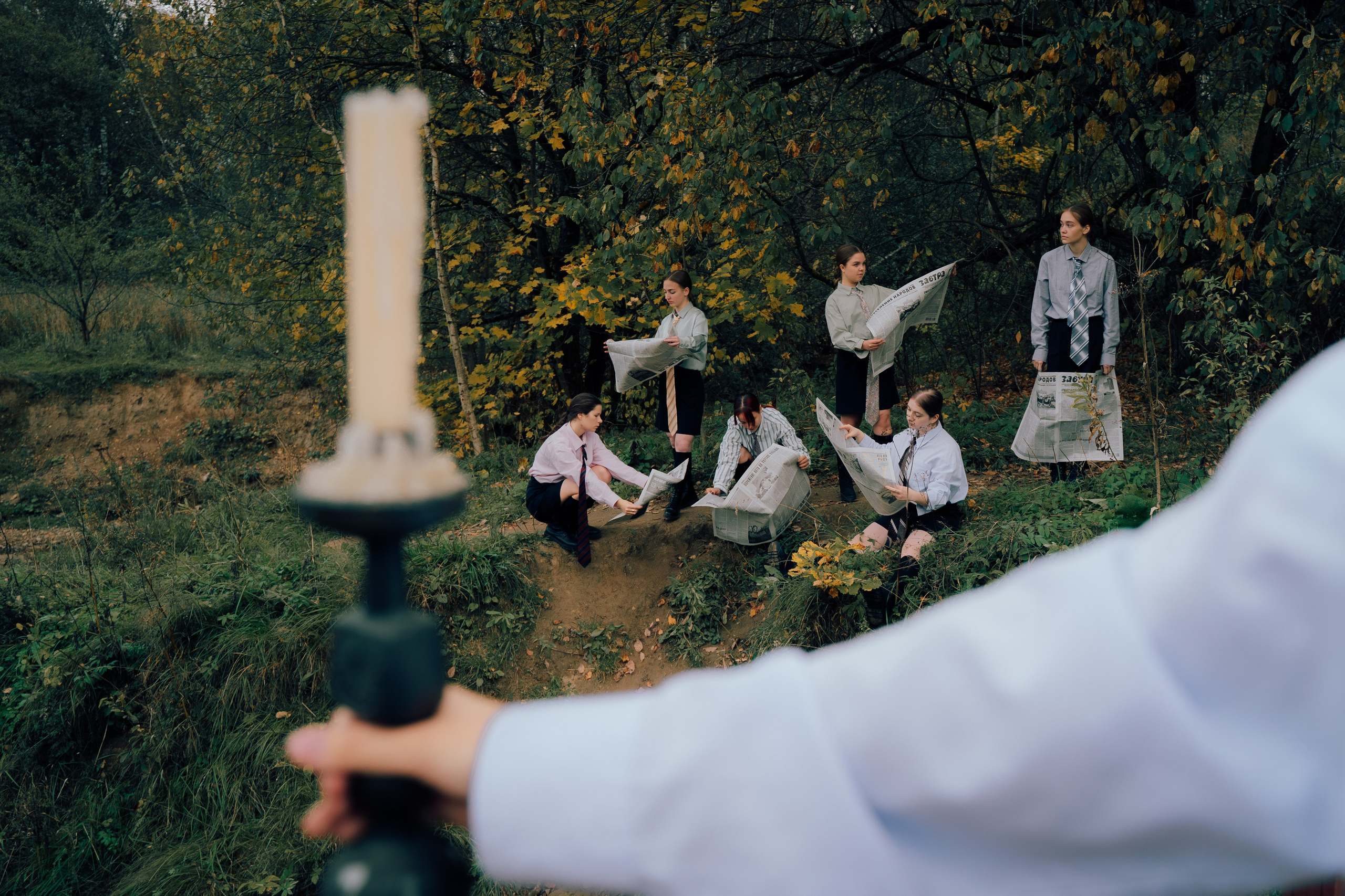 Концептуальная съемка для группы танцовщиц