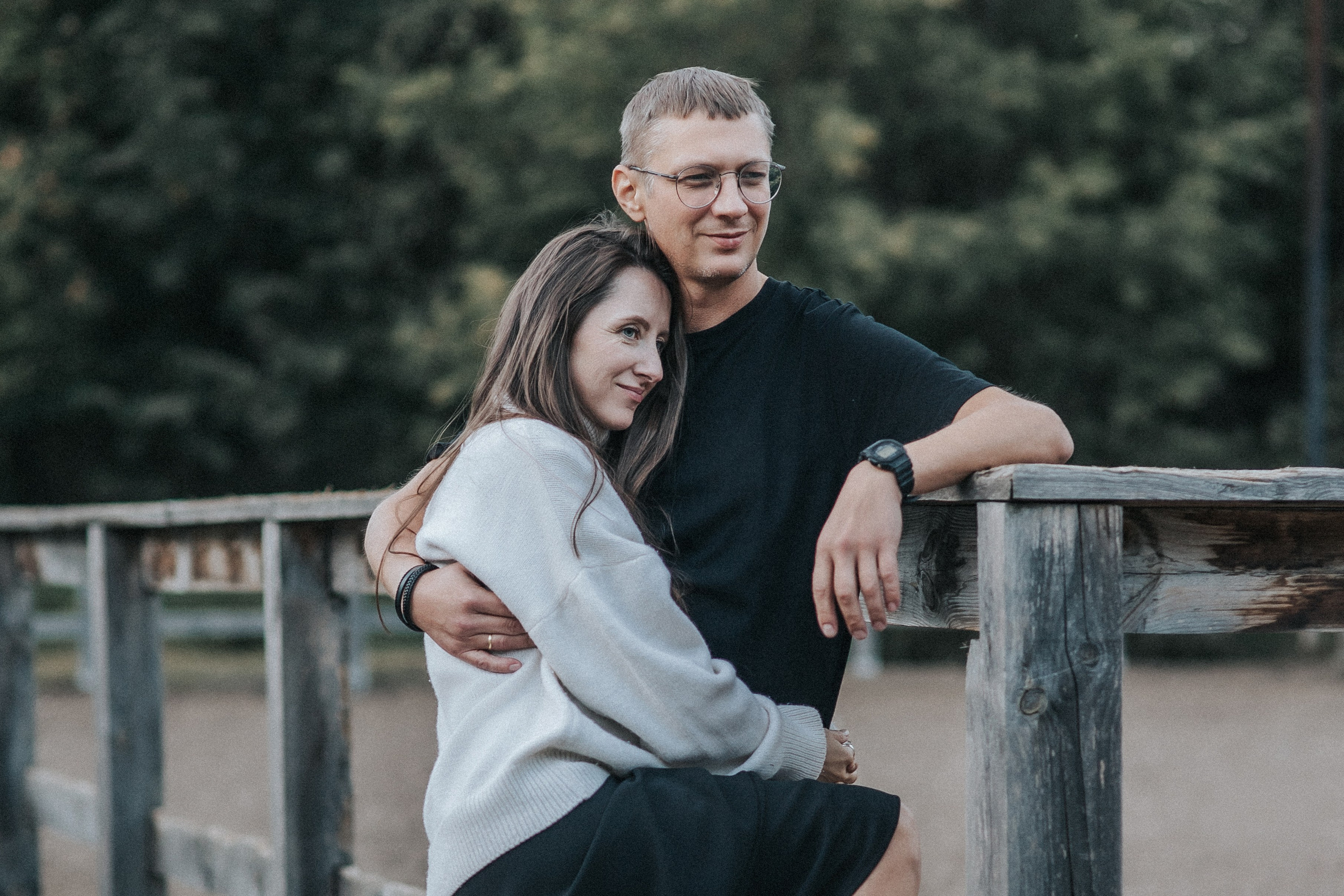 Большая семья и черный конь Султан. Семейный фотограф в Москве Наталья Чуб, заказать Фотокнигу