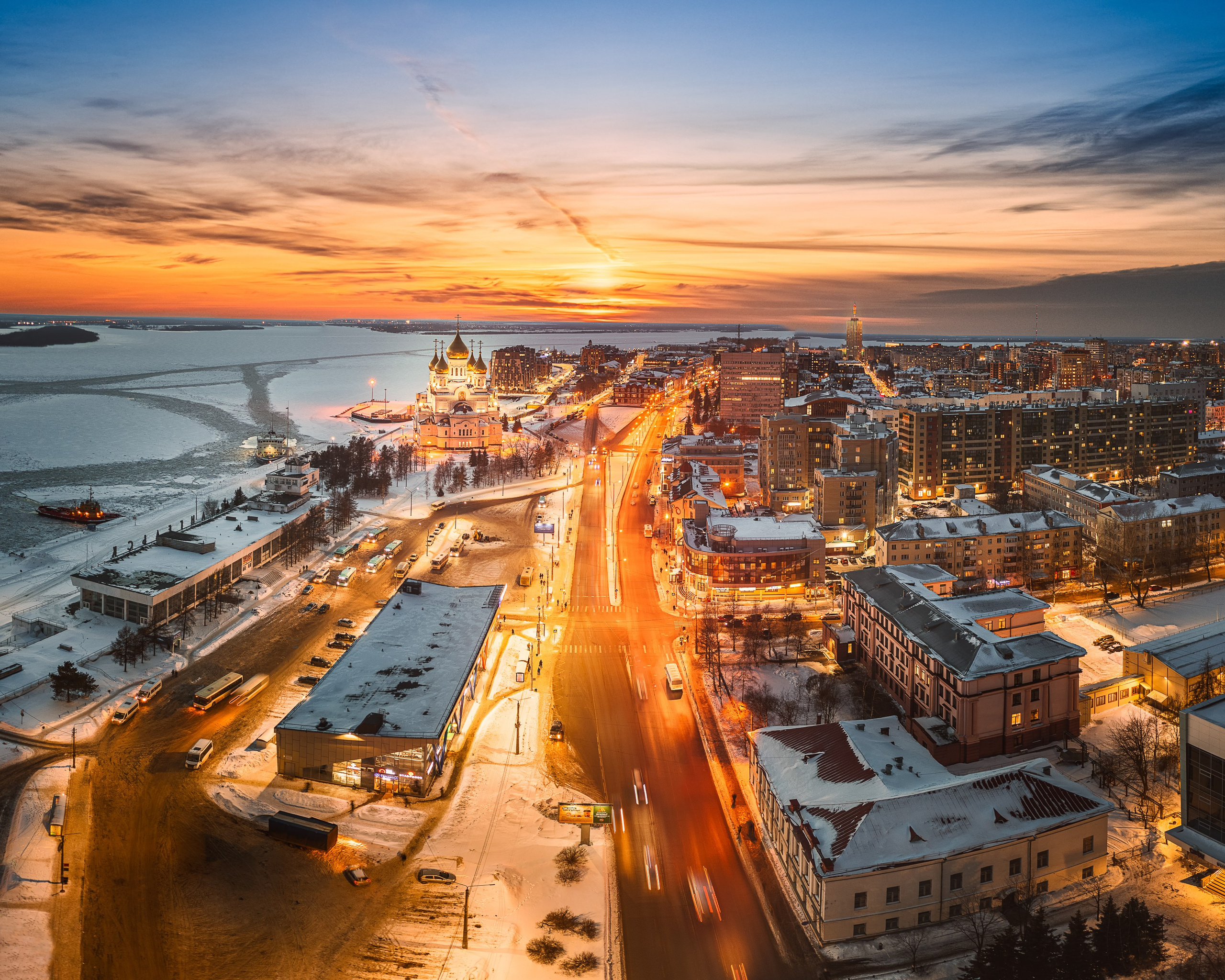 Город. Аэросъемка в Архангельске, Александр Ермолин