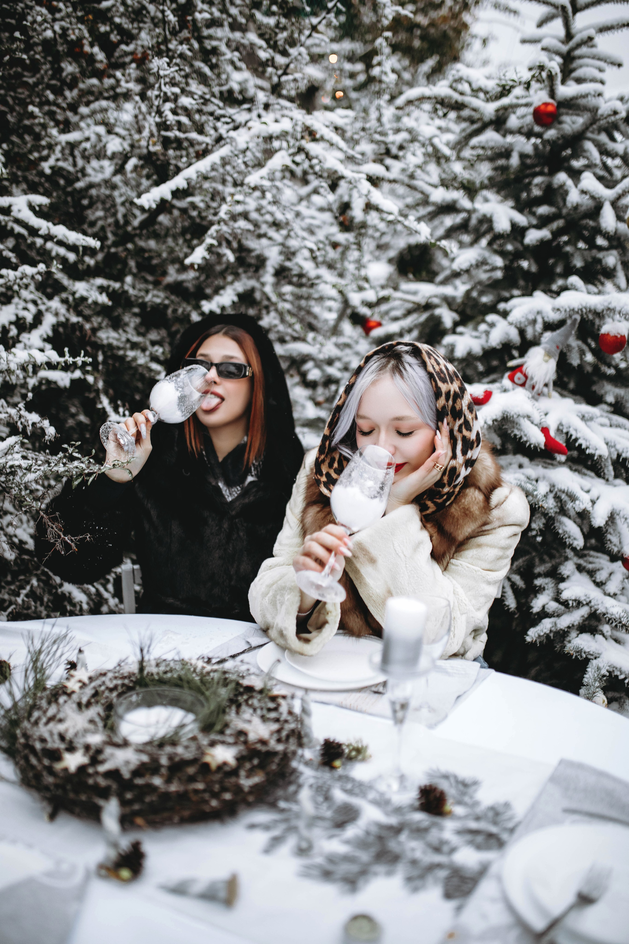 Новый год — девушки в шубах. Фотограф в Ставрополе Алина Клочкова