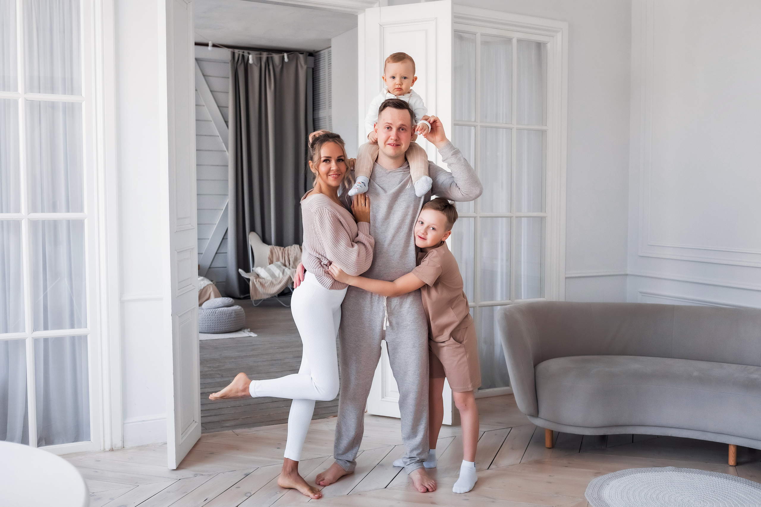 Екатерина, Игорь, Денис и Ярослав. Семейный и детский фотограф в Екатеринбурге Оксана Пипкина