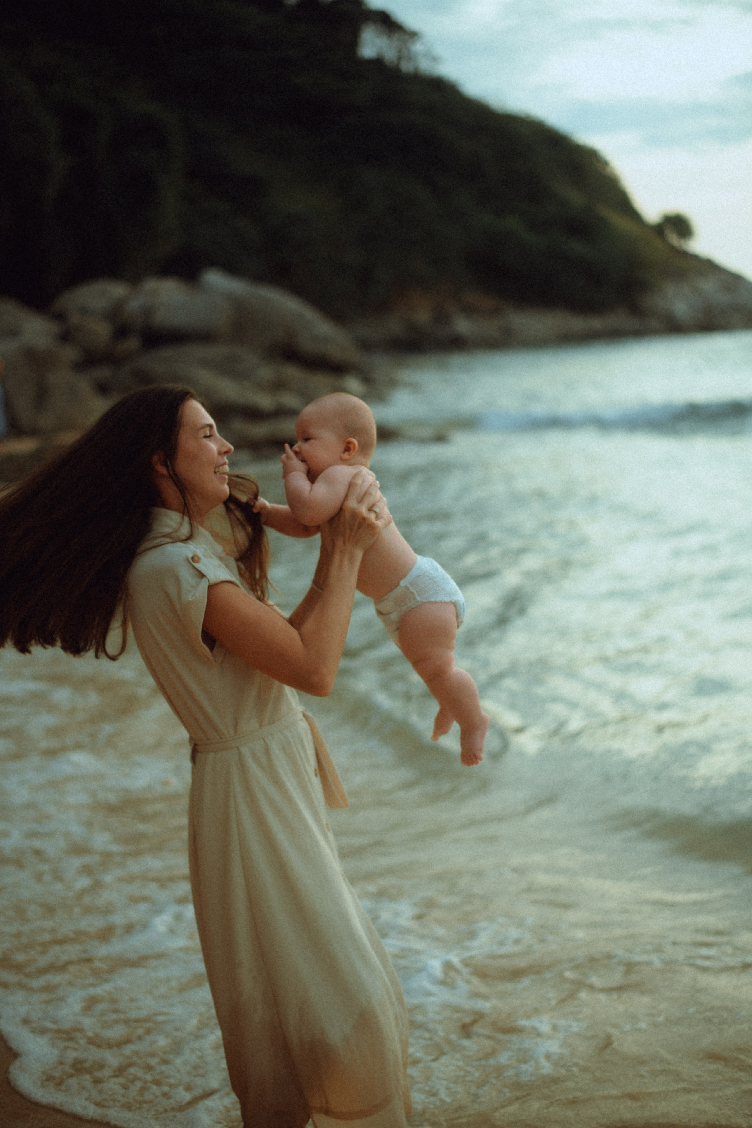 Мама и малыш море. Фотограф и Видеограф Анапа, Новороссийск, Краснодар. Алина и Женя