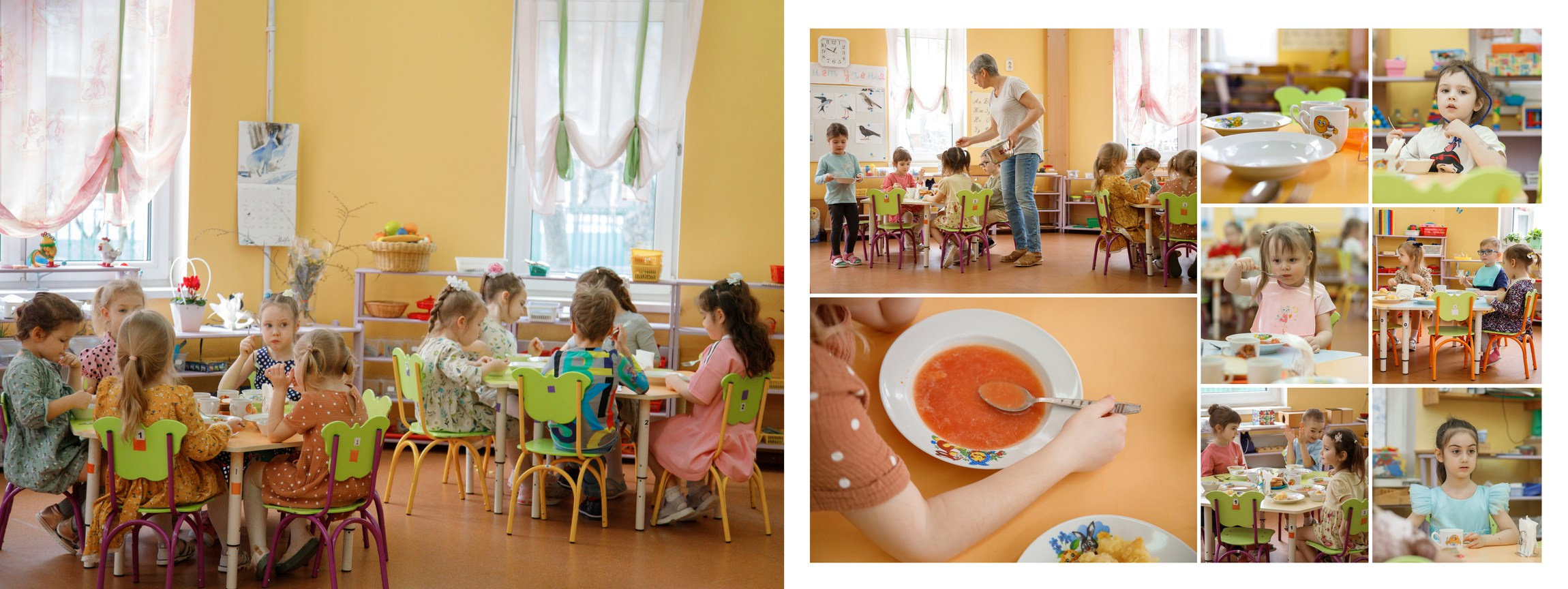 Альбом общей верстки. Группа «Солнышко». Семейный и школьный фотограф в Москве Анна Ткач