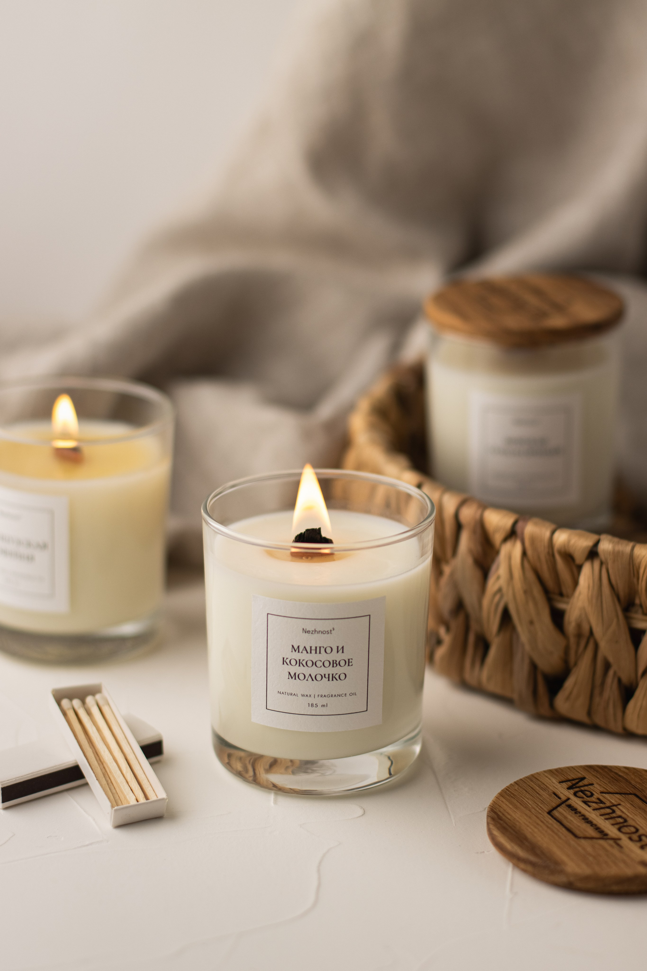 Свечи Nezhnost'. Предметный фотограф в Балашихе Анастасия Михайлова