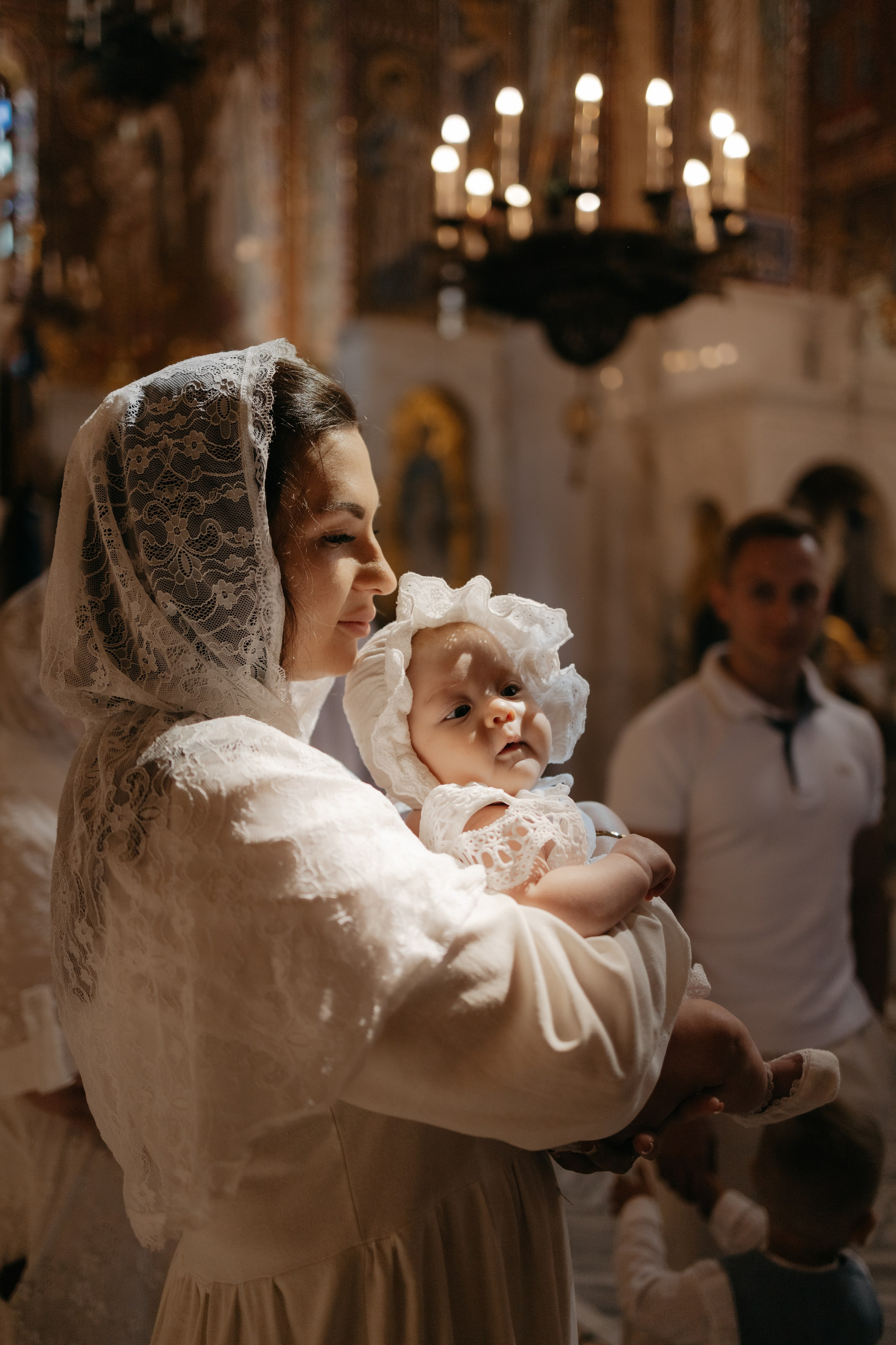 Таинство крещения Оливии Храм Покрова Пресвятой Богородицы в Ясеневе. Lifestyle Photo&Film Валерия Усенкова