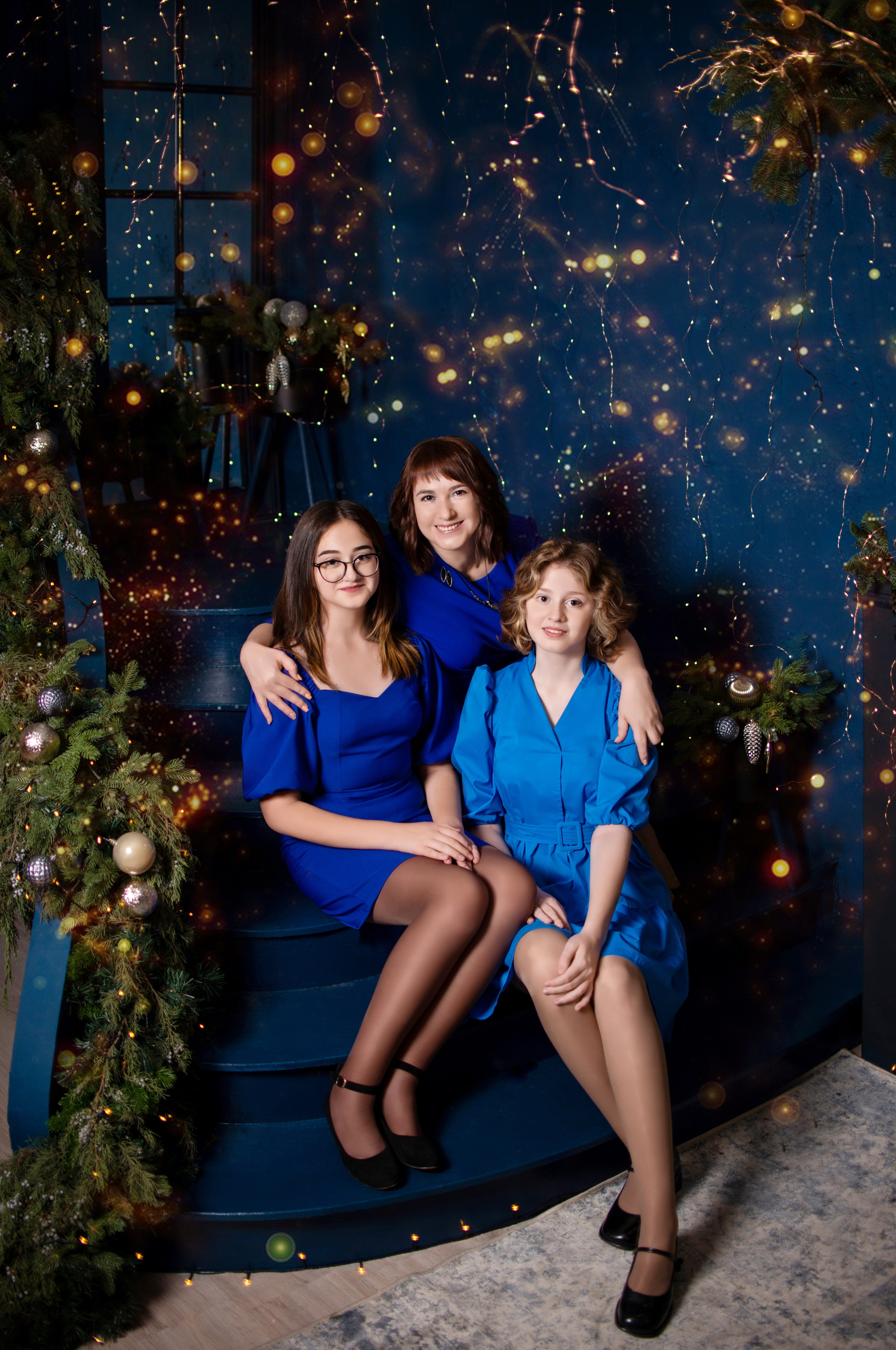 Новогодняя семейная фотосессия в Краснодаре 2023-2024. Фотограф новорожденных Краснодар Малышенко Надежда