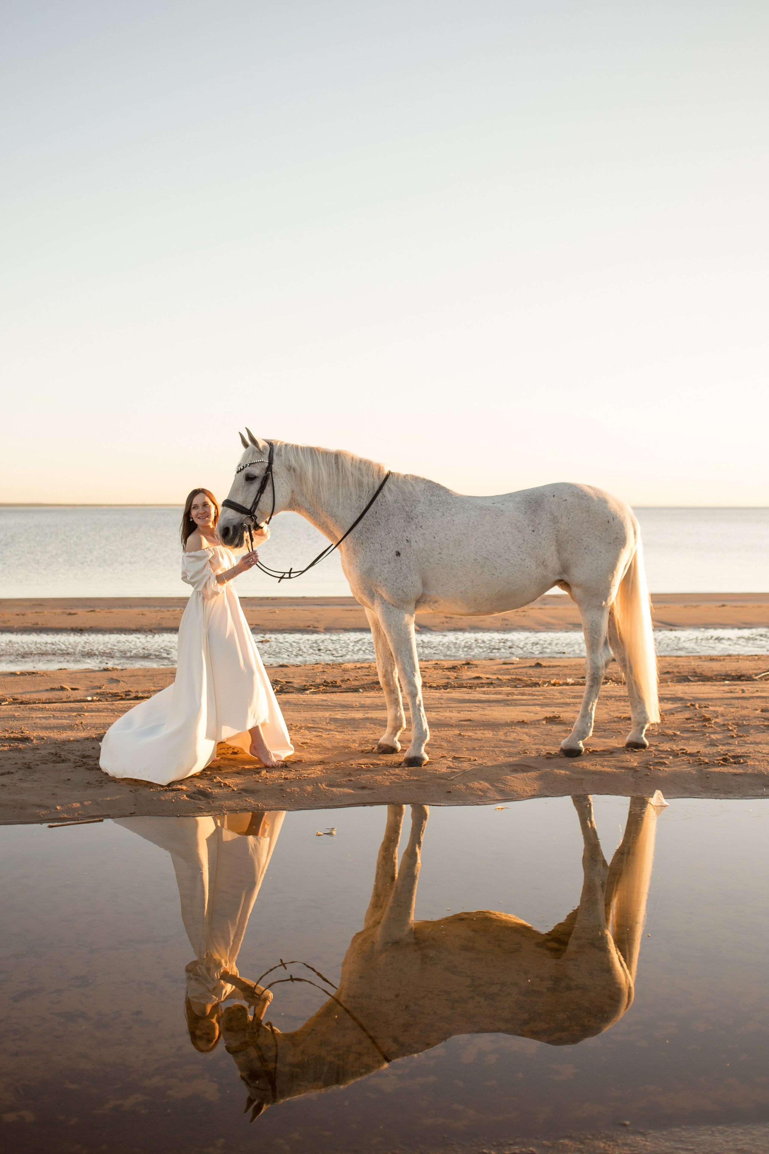 Фотосессия с лошадью на Финском заливе