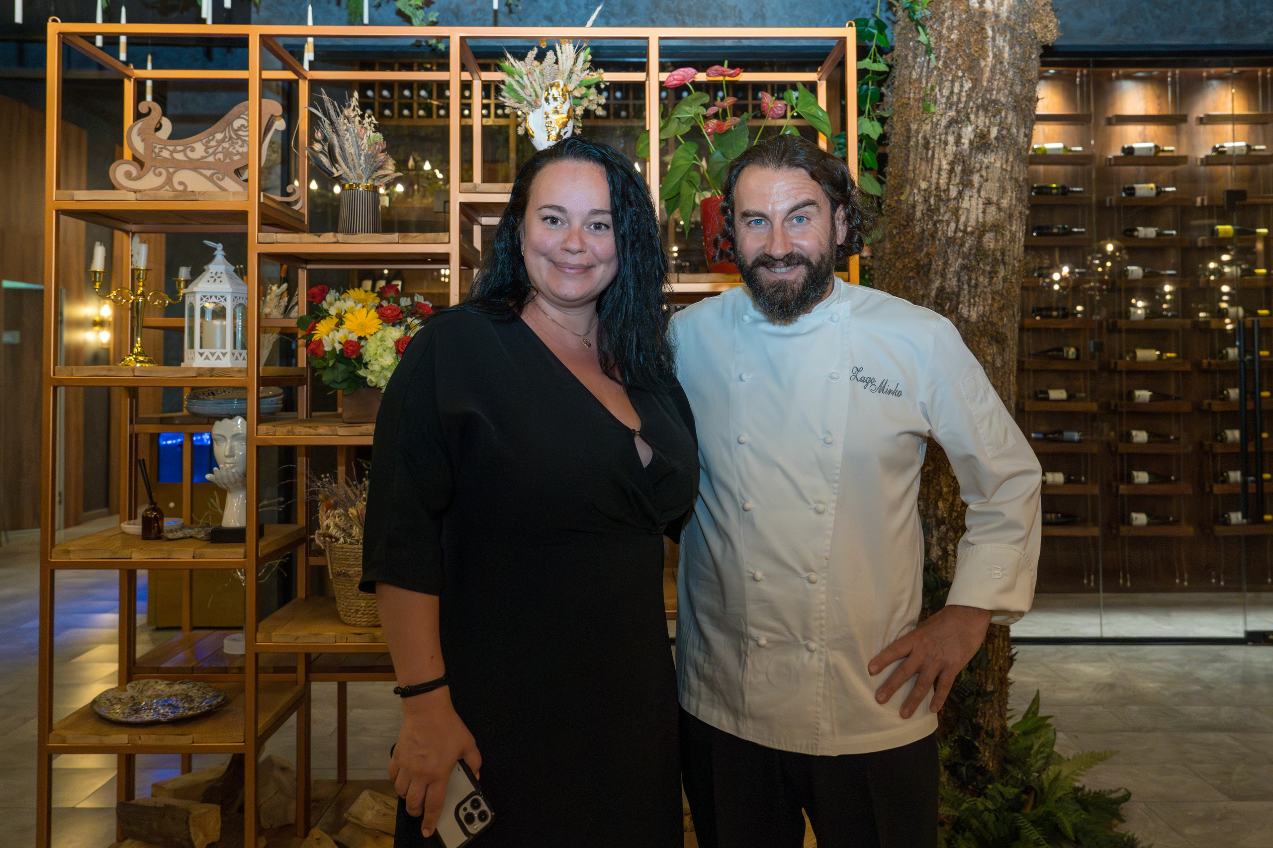 Гастрономический ужин «Лесная Италия» с Мирко Дзаго в ресторане RiverSide. Репортажный фотограф в Красной Поляне и Сочи Павлюченко Екатерина