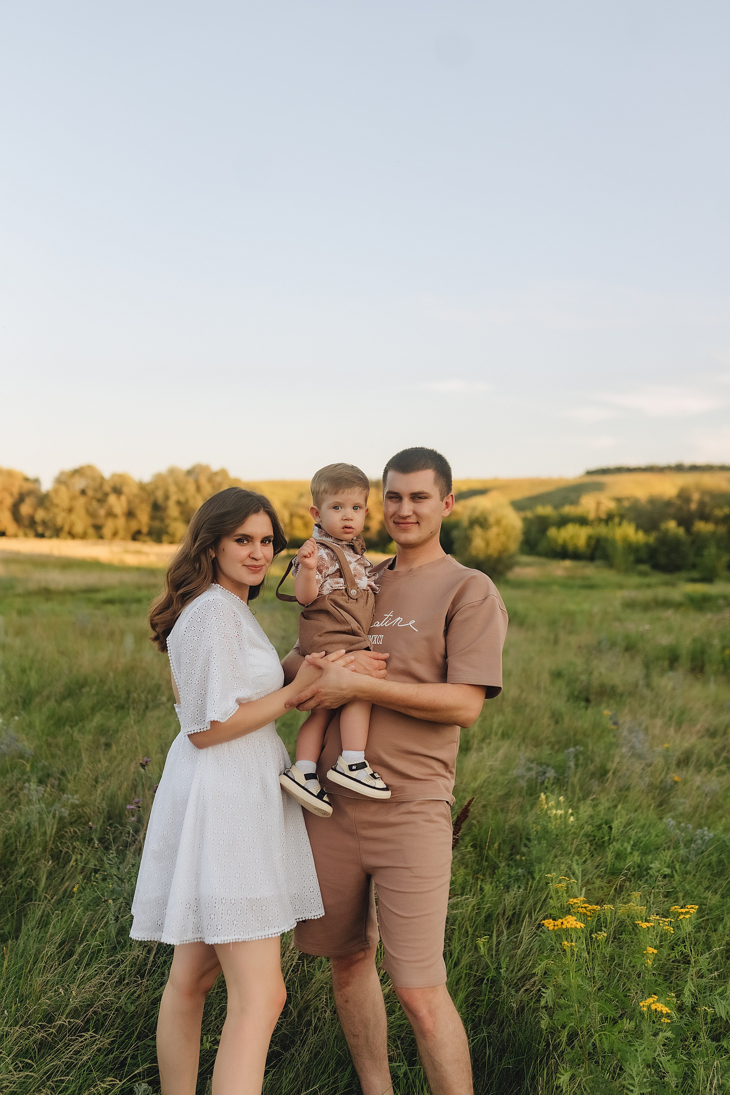 Светлана, Сергей и Женя | Семейная съемка на закате. Фотограф Карина Шмулёва. Воронеж и область