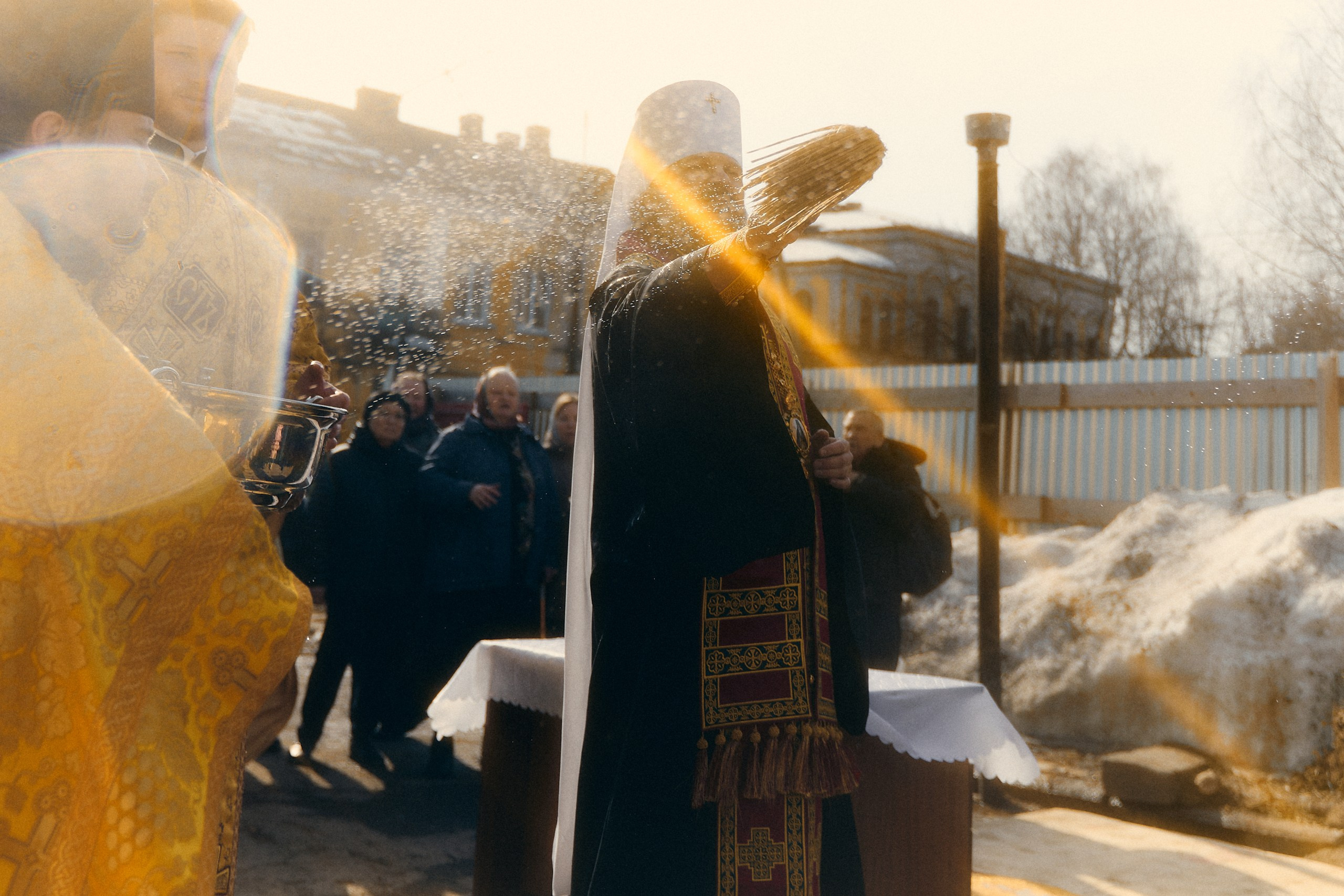 Освящены четыре накупольных креста для Георгиевской церкви в Торжке