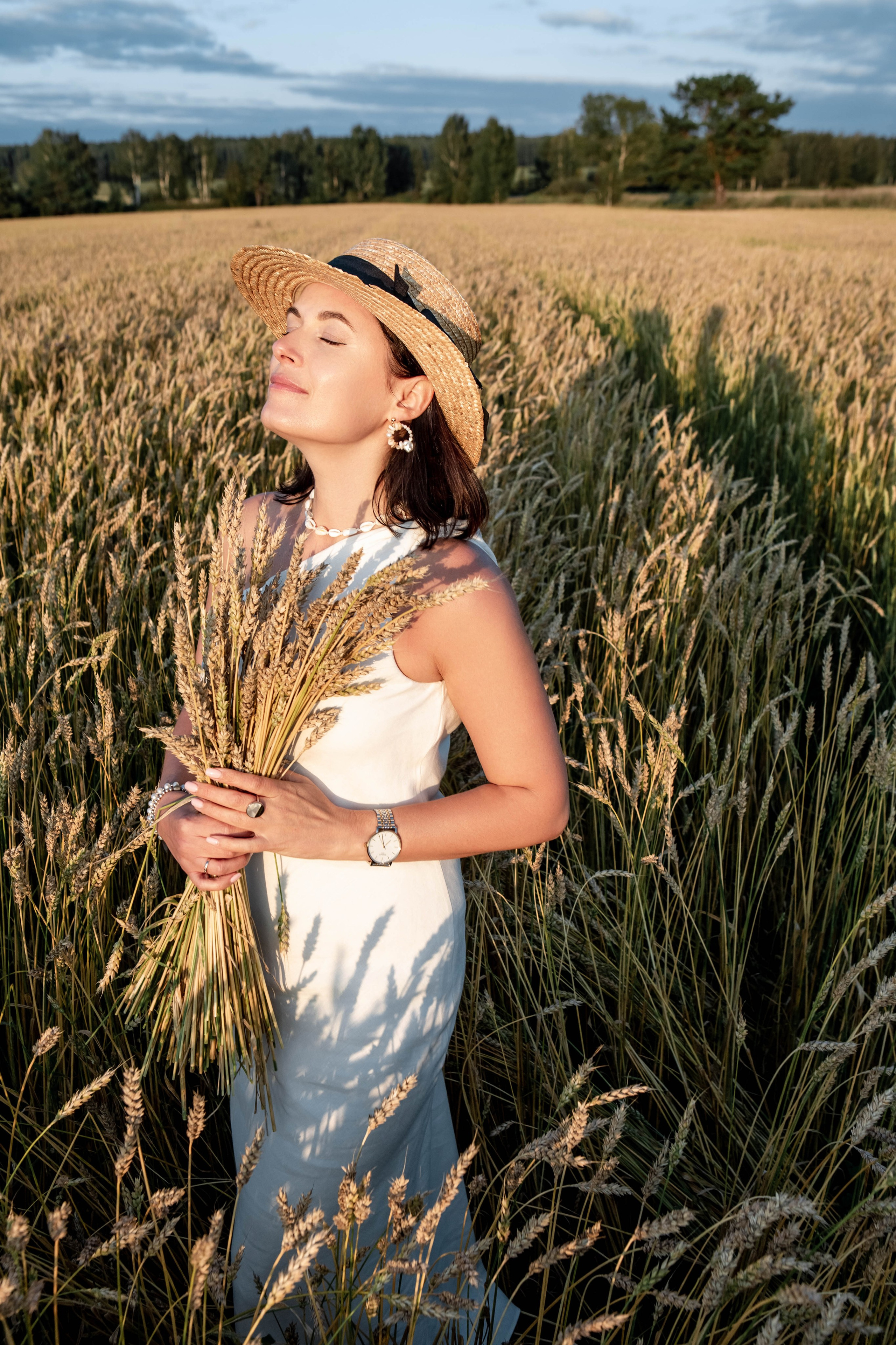 Пшеница на закате. Фотограф Екатерина Голицына