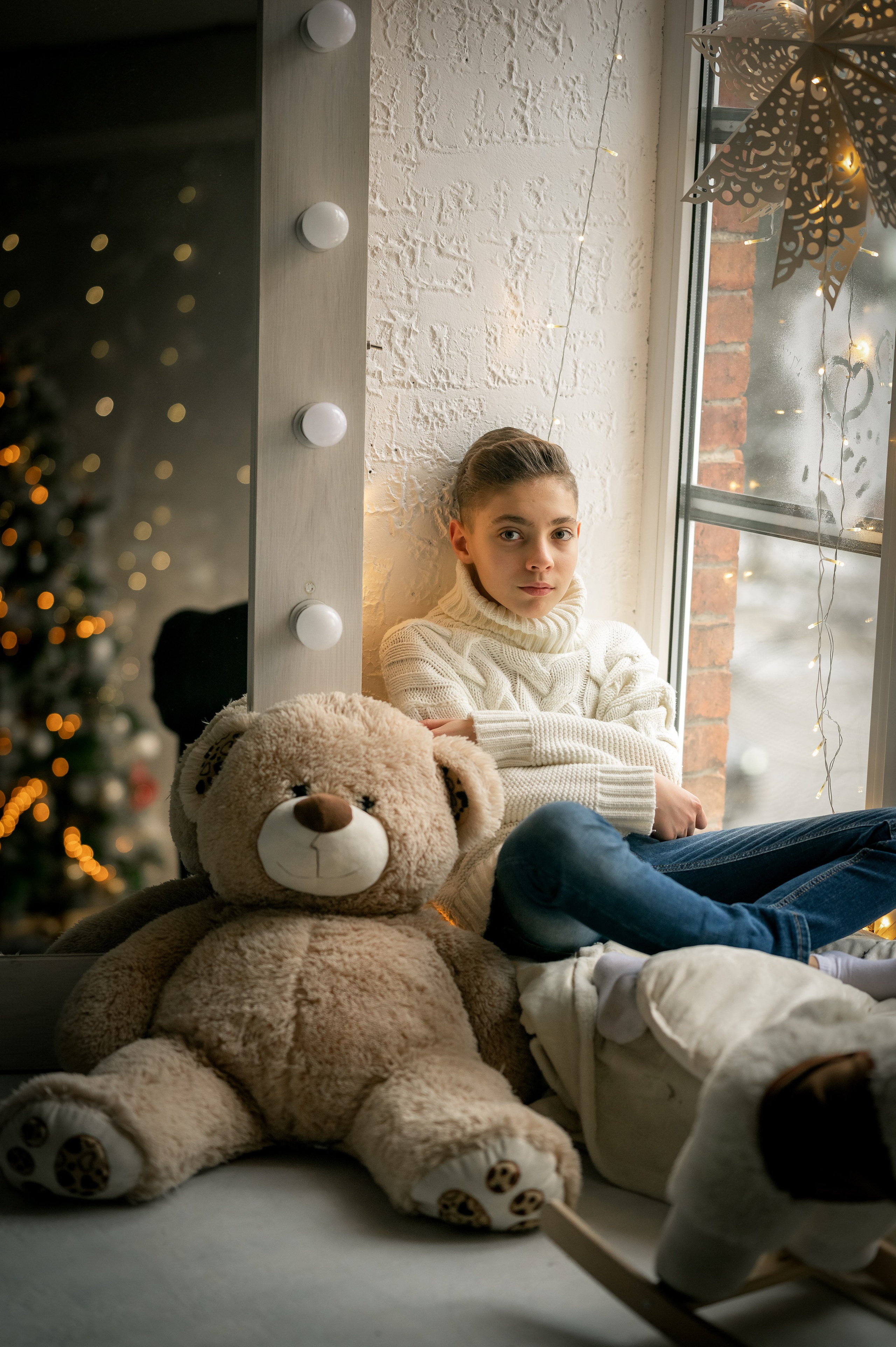 Новый год в студии. Фотограф новорождённых, семейный, школьный в городе Калуге Евгения