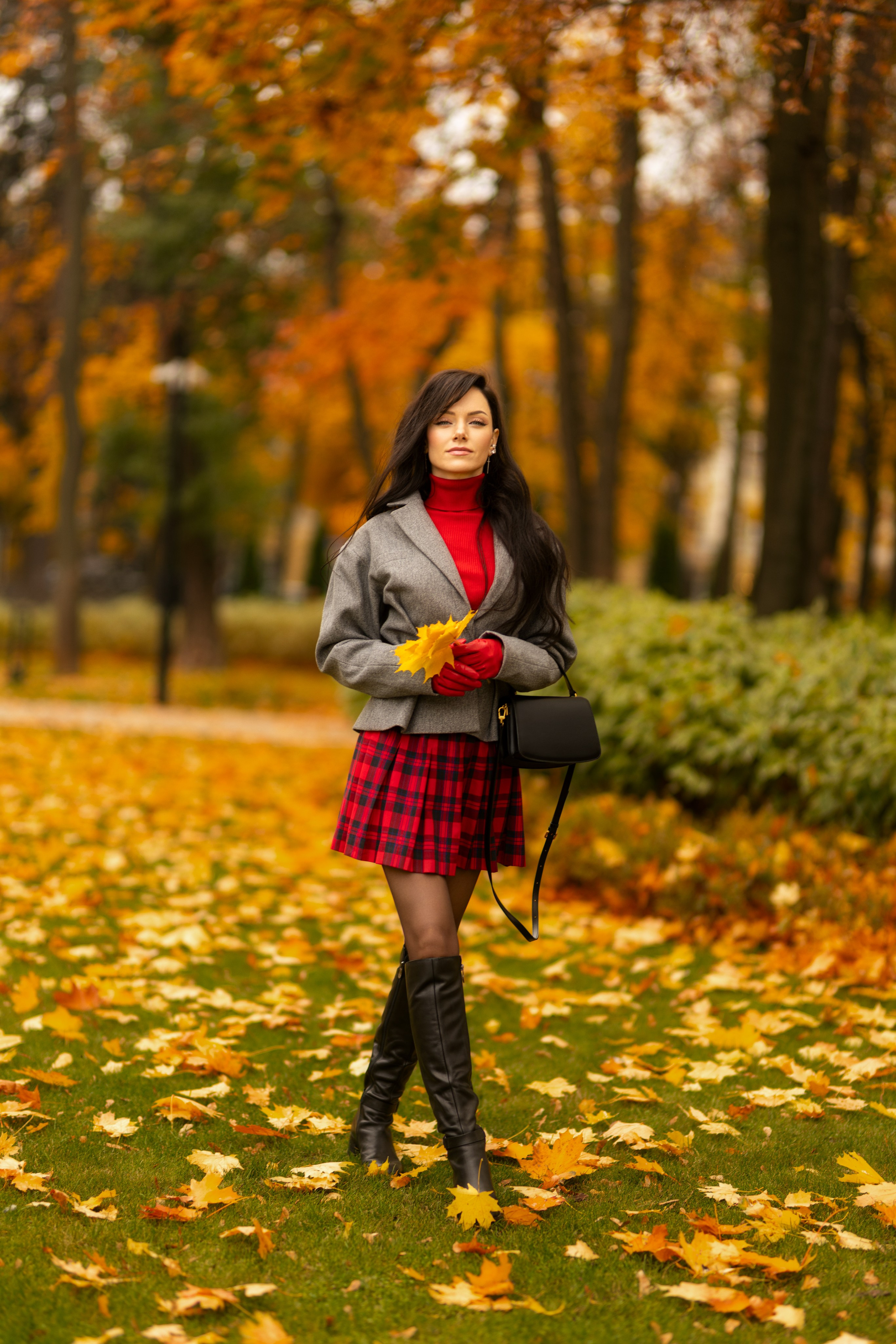 Фотосет с Екатериной в парке на осеннюю тему для «себя»