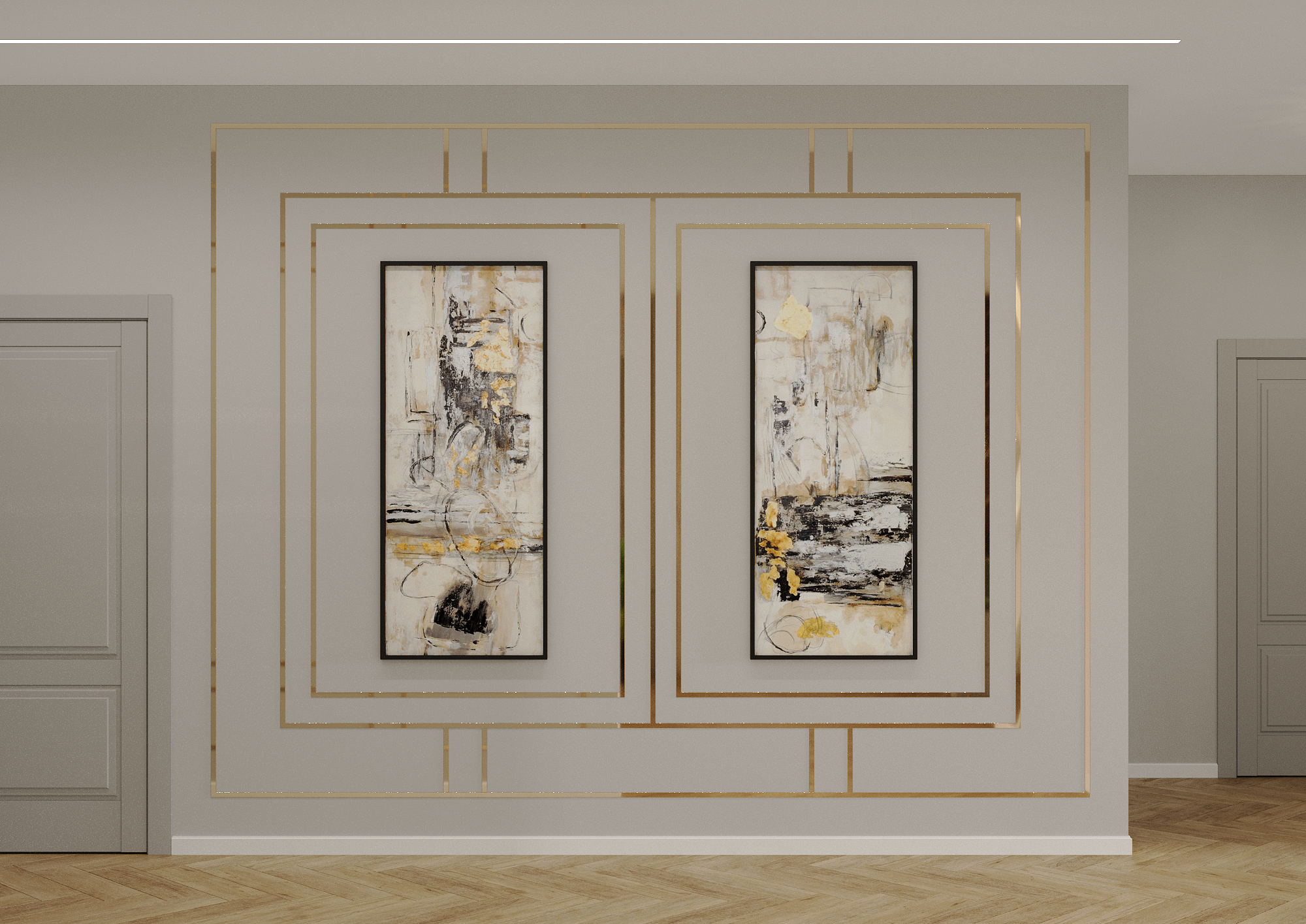 Частный дом в стиле арт-деко. Дизайнер интерьеров Ростов-на-Дону Кристина Карпенко