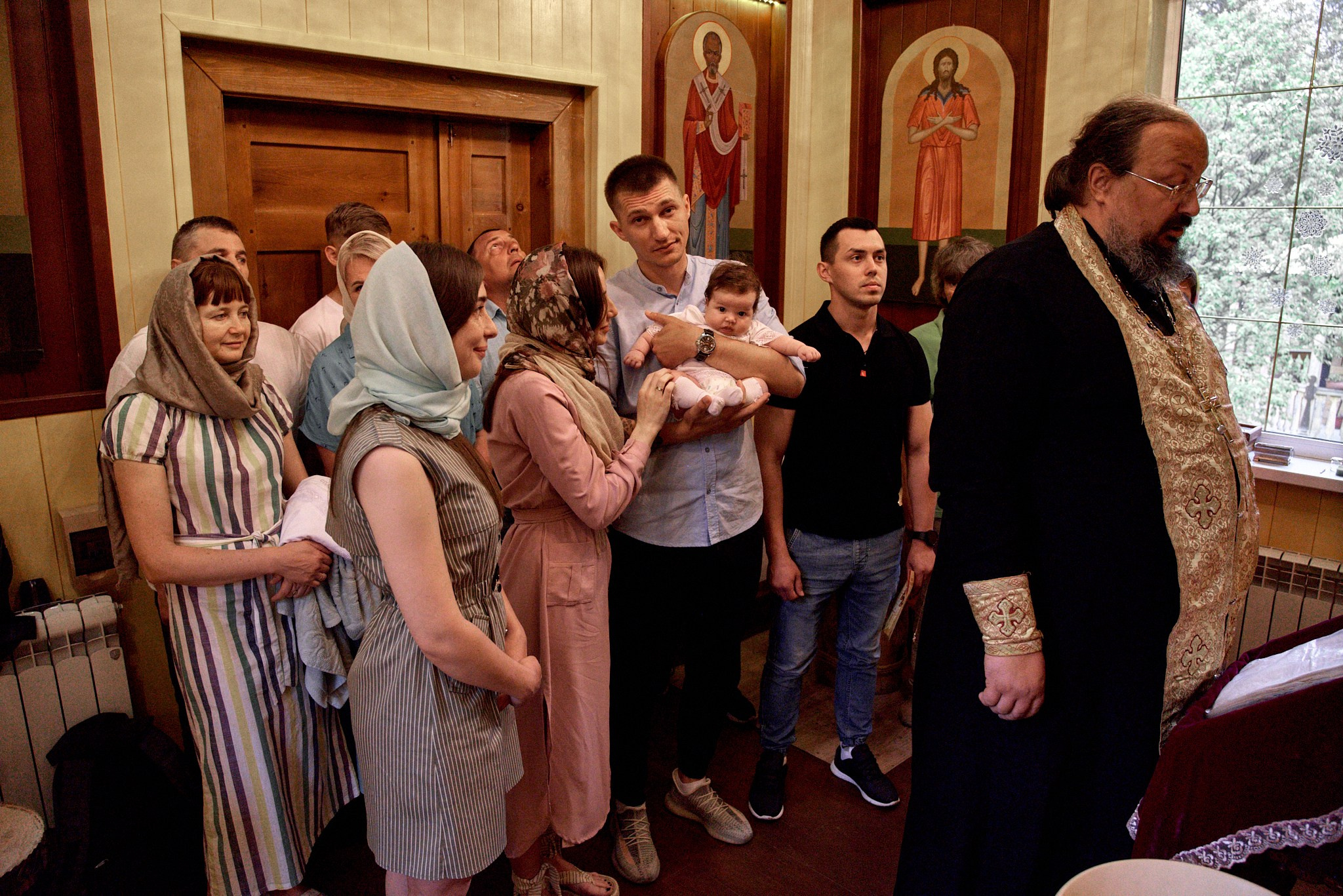 Фотосессия крещение Варвары