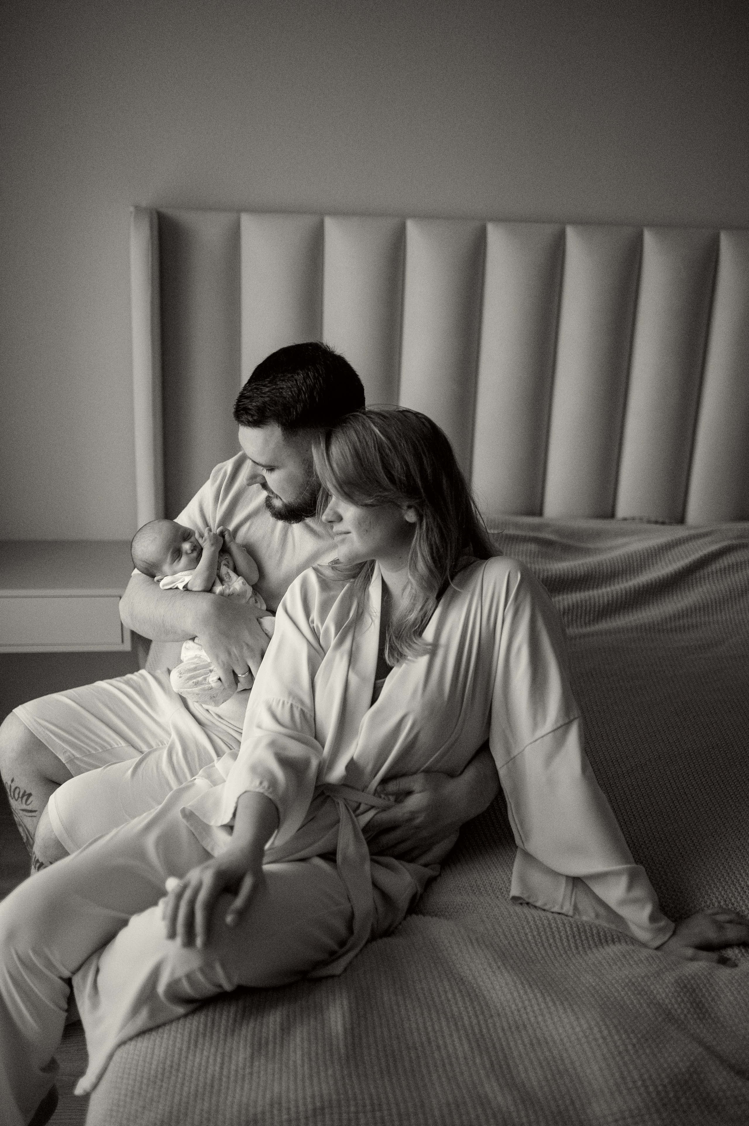 Ньюборн фотосессия в стиле лайфстайл Москва. Семейная фотосессия Бутово Москва фотограф Алина Морщагина