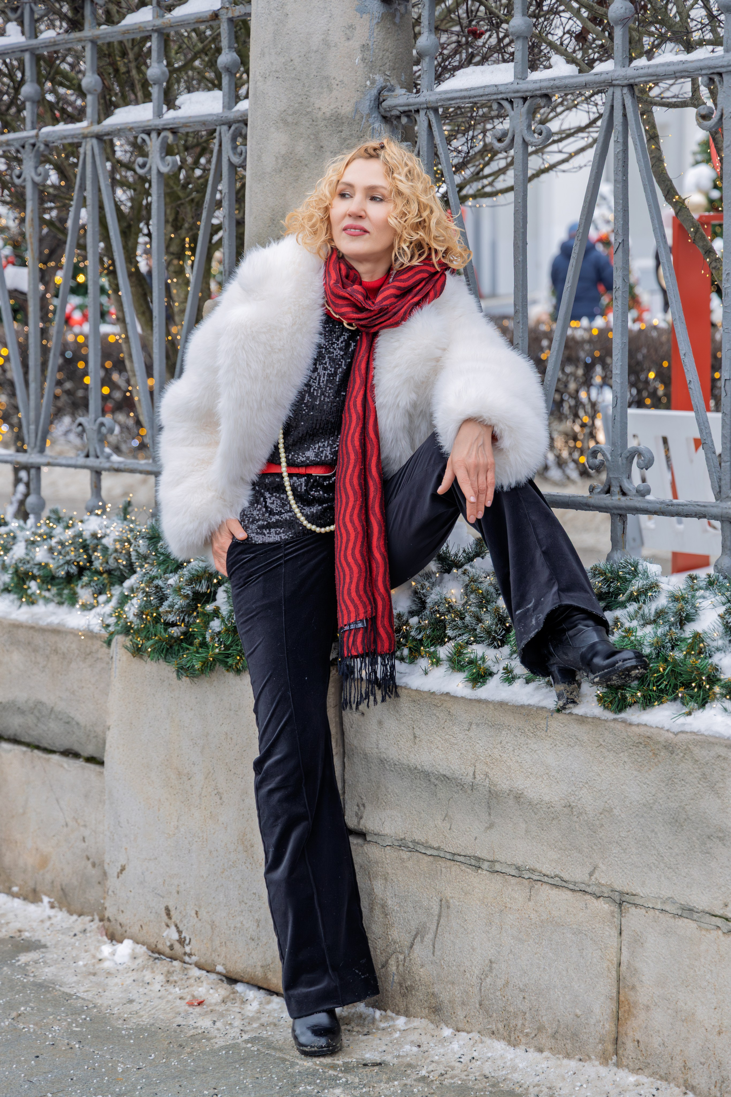 Новогодняя прогулка для Оксаны январь 2026. Репортажный, семейный и студийный фотограф в Москве Демин Алексей