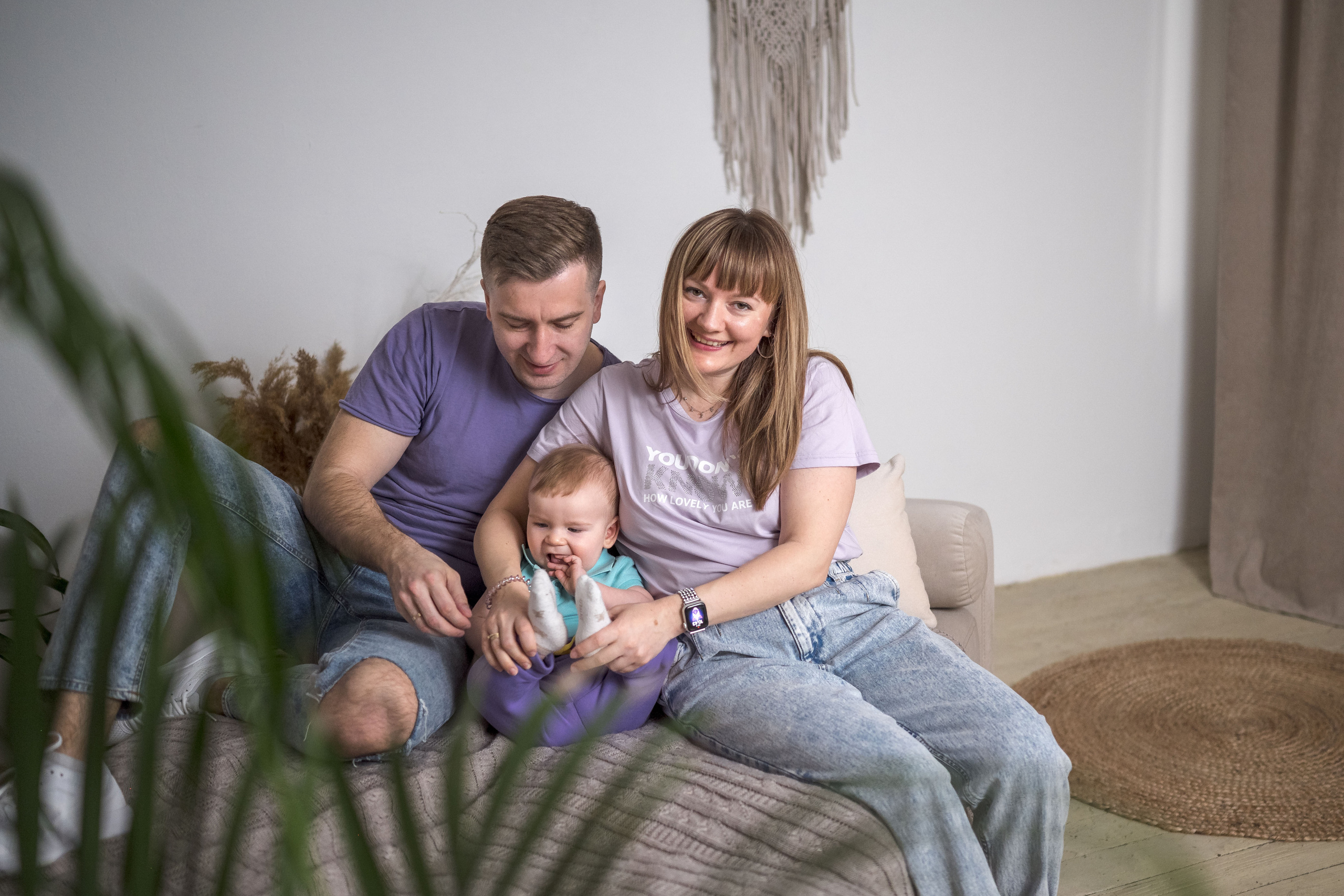 Семейная фотосессия в студии. Фотограф в Белграде Чугреева Елена