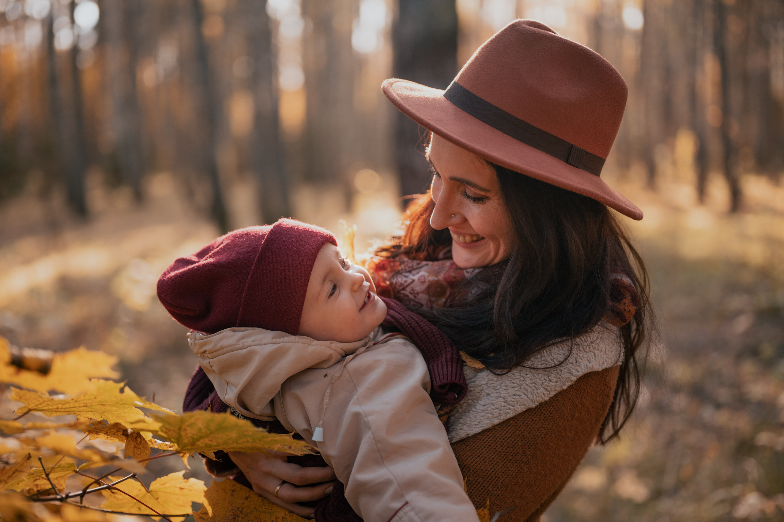 Осенняя фотосессия с ребенком. Фотограф в Белграде Чугреева Елена
