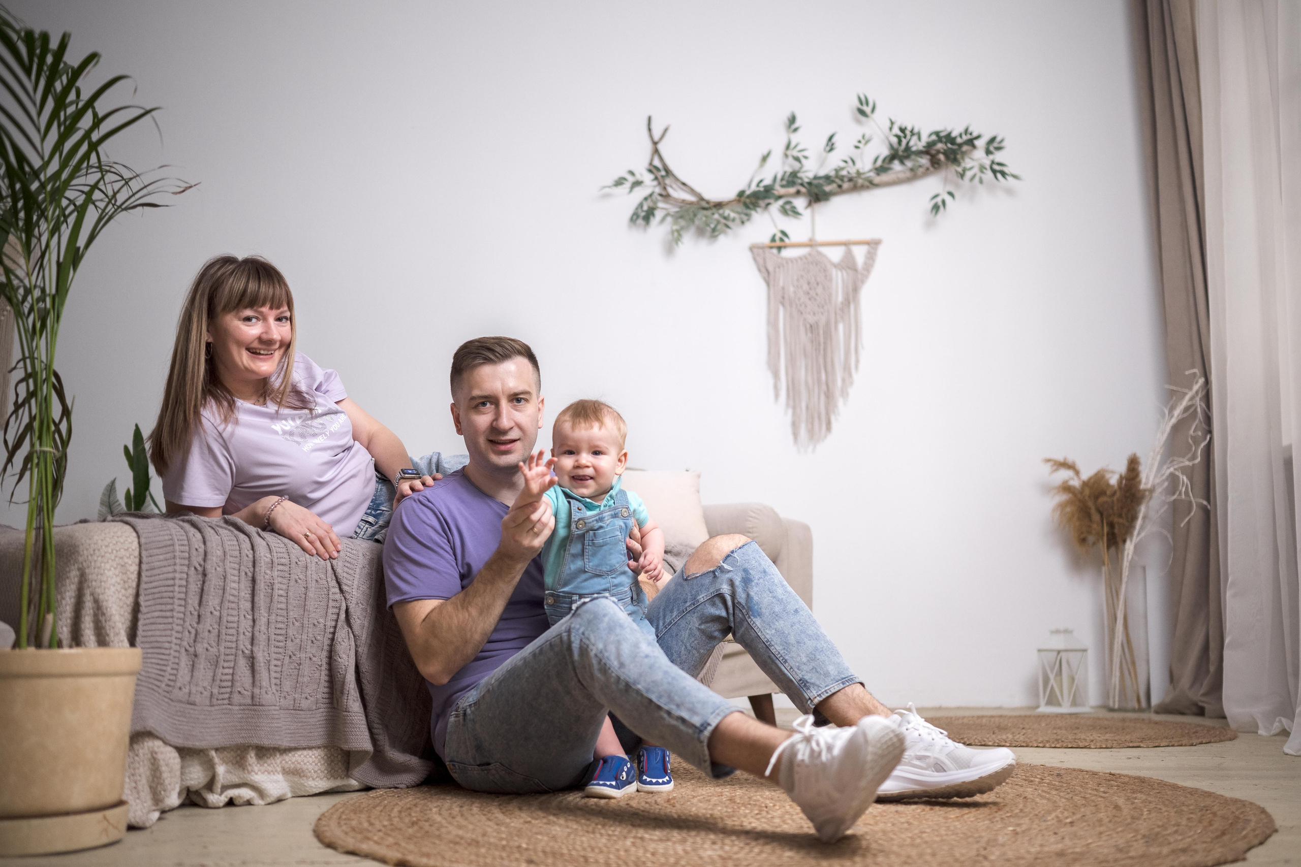 Семейная фотосессия в студии. Фотограф в Белграде Чугреева Елена