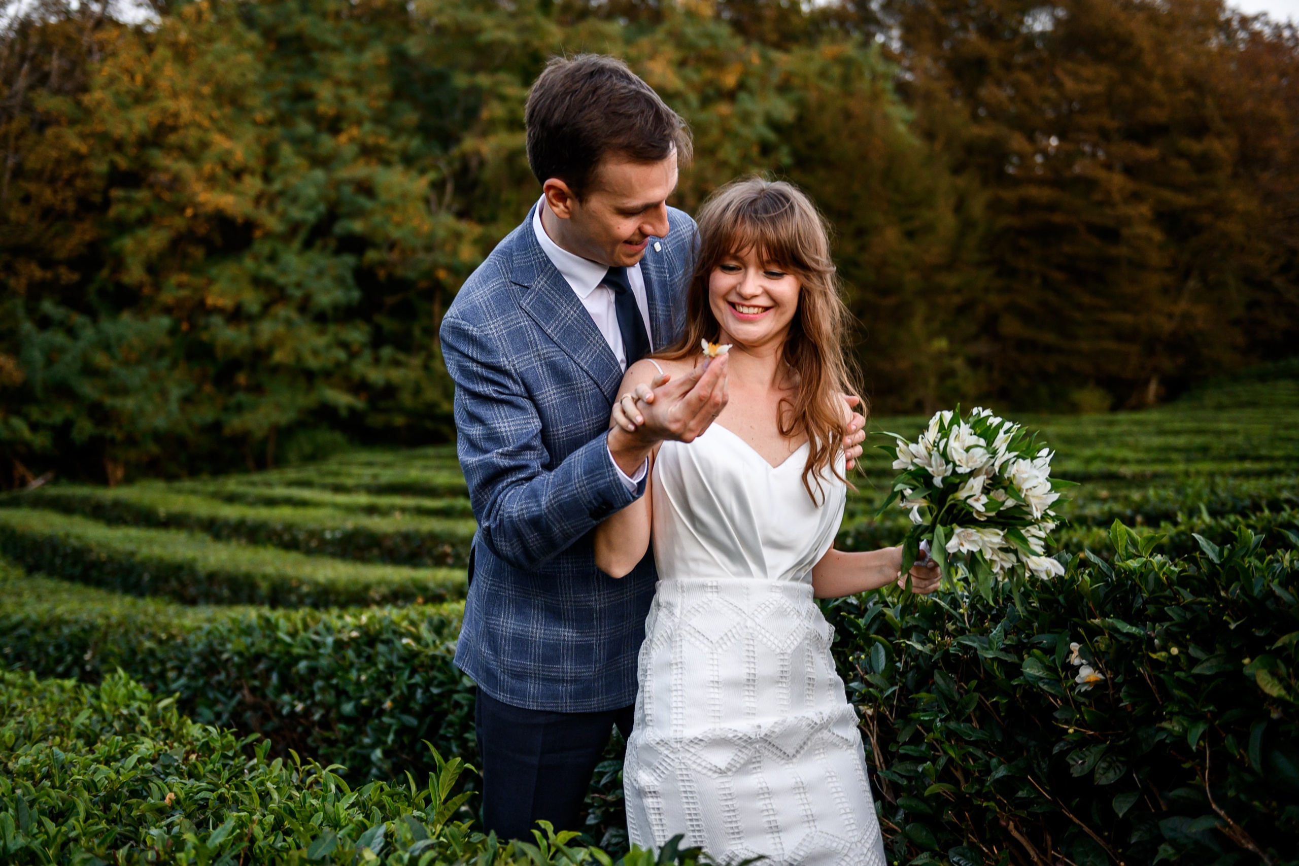 Чайные плантации. Олег и Светлана. Свадебный и семейный фотограф София Невская