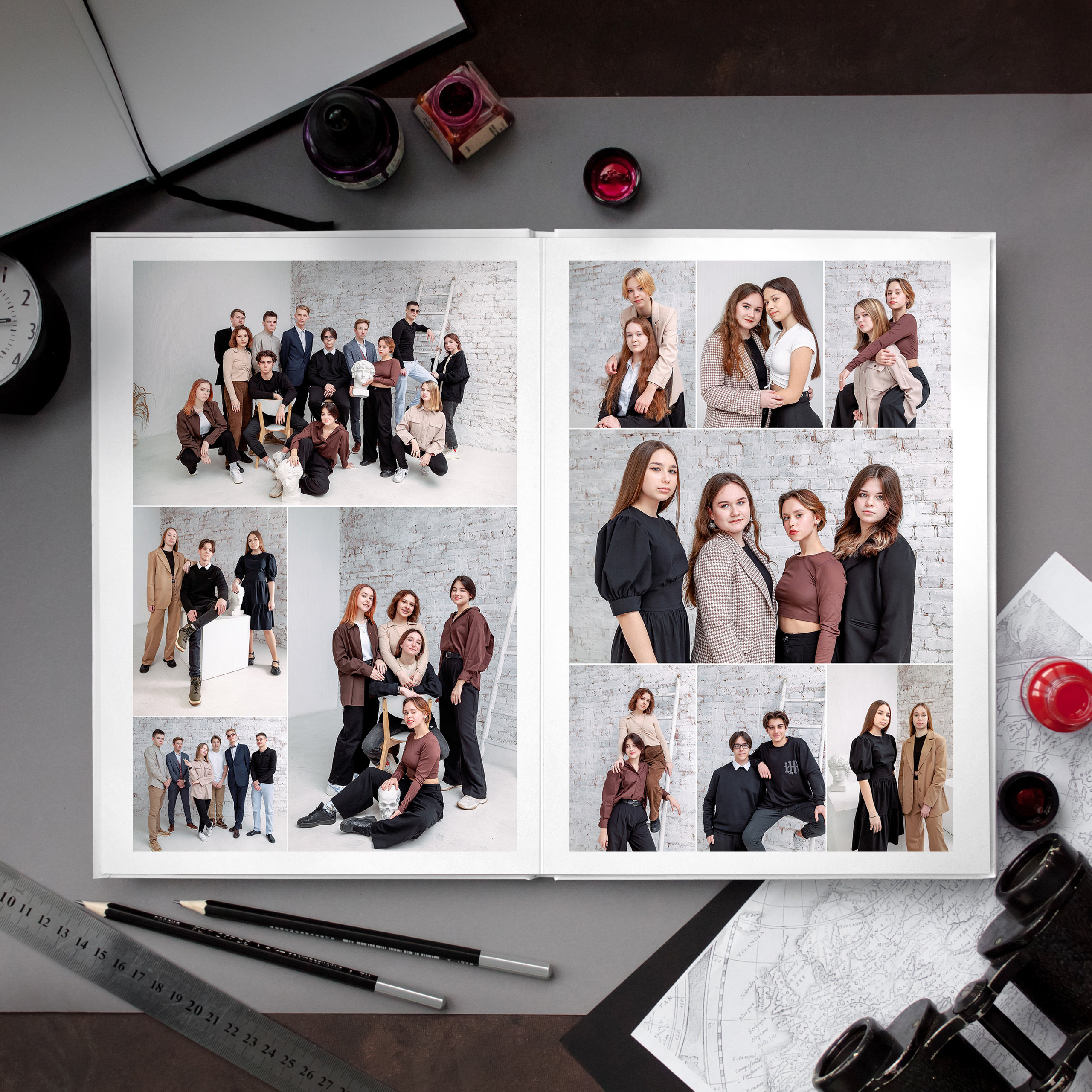 VIP альбом. Ирина Коновалова школьный фотограф. Выпускные альбомы Ярославль