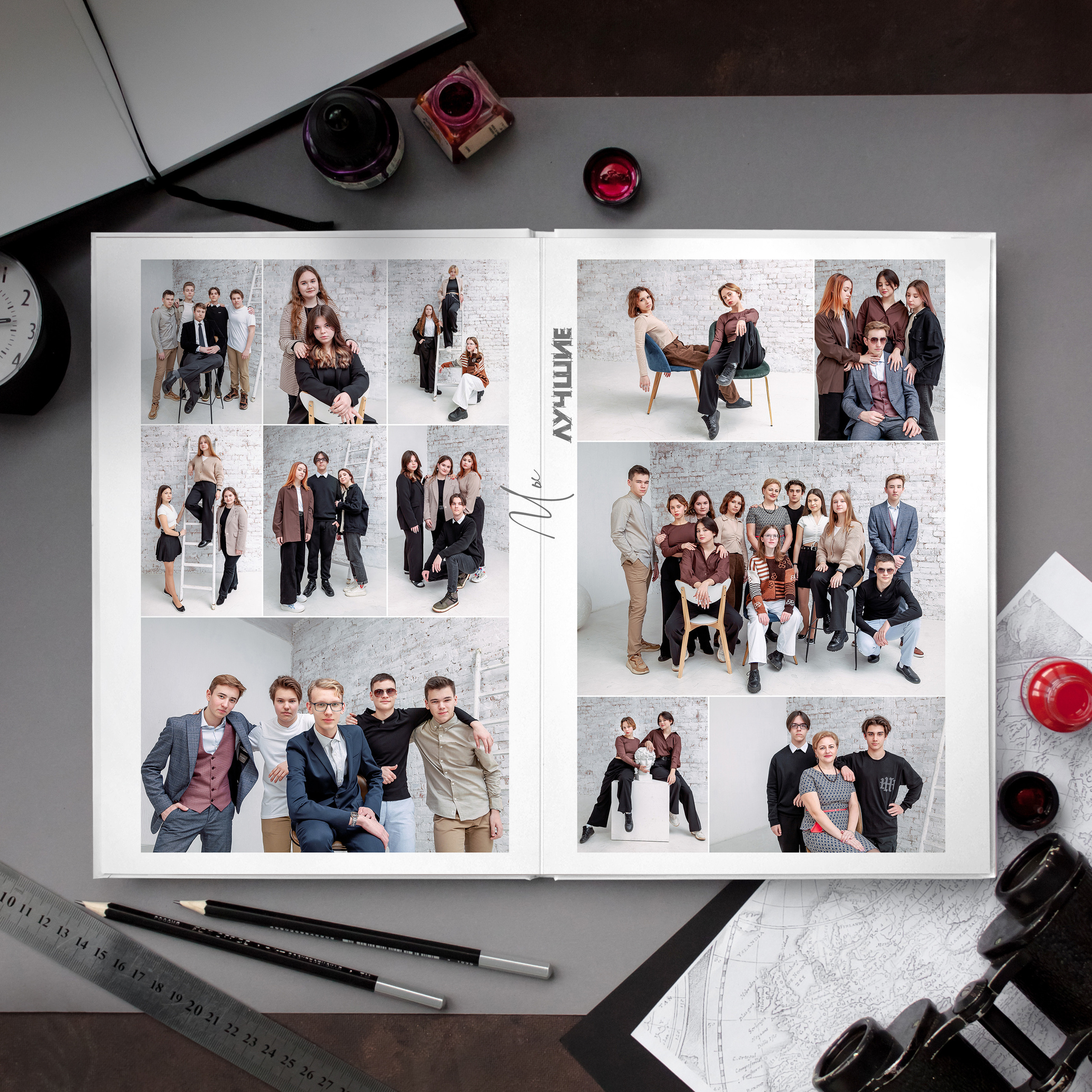 VIP альбом. Ирина Коновалова школьный фотограф. Выпускные альбомы Ярославль