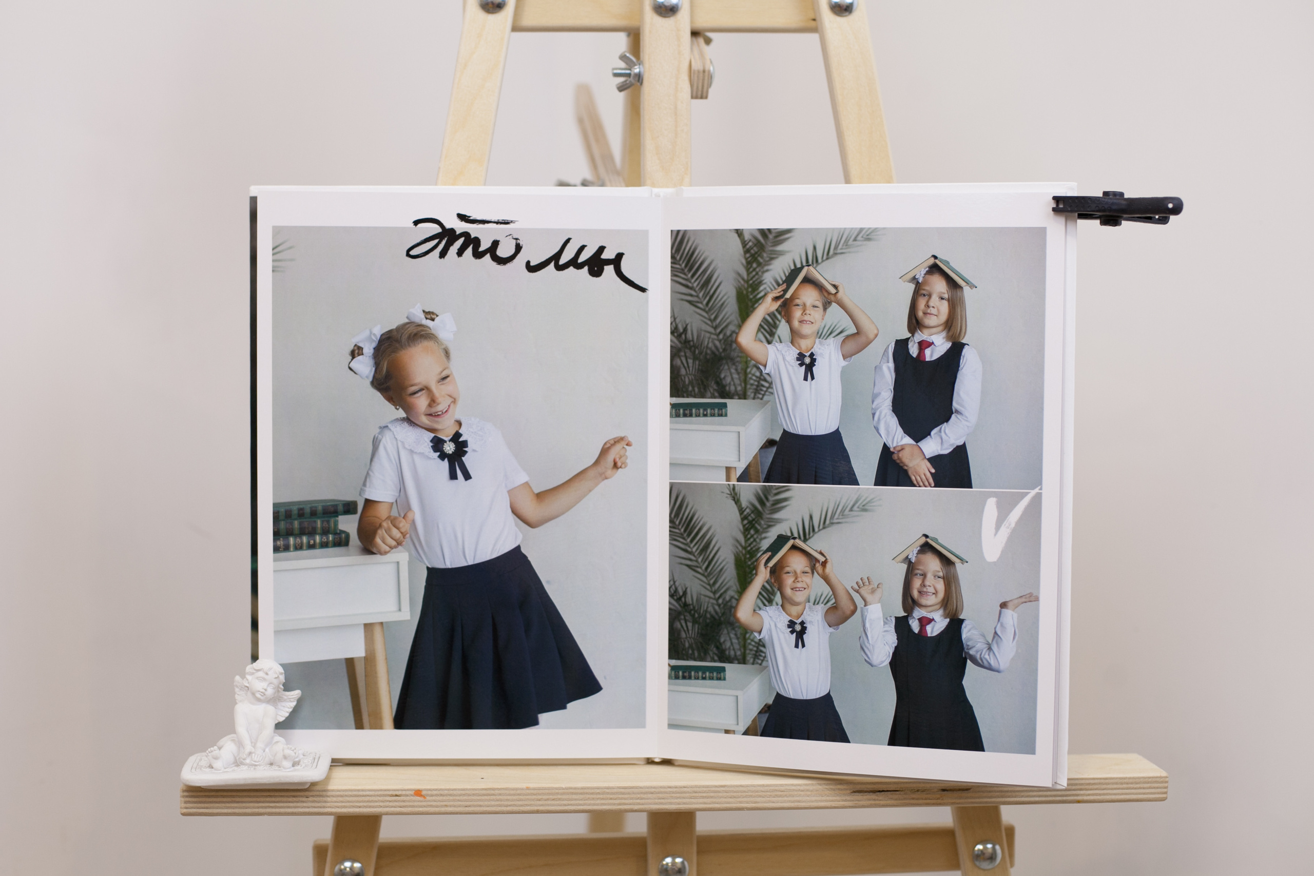 VIP альбом для младших классов. Ирина Коновалова школьный фотограф. Выпускные альбомы Ярославль