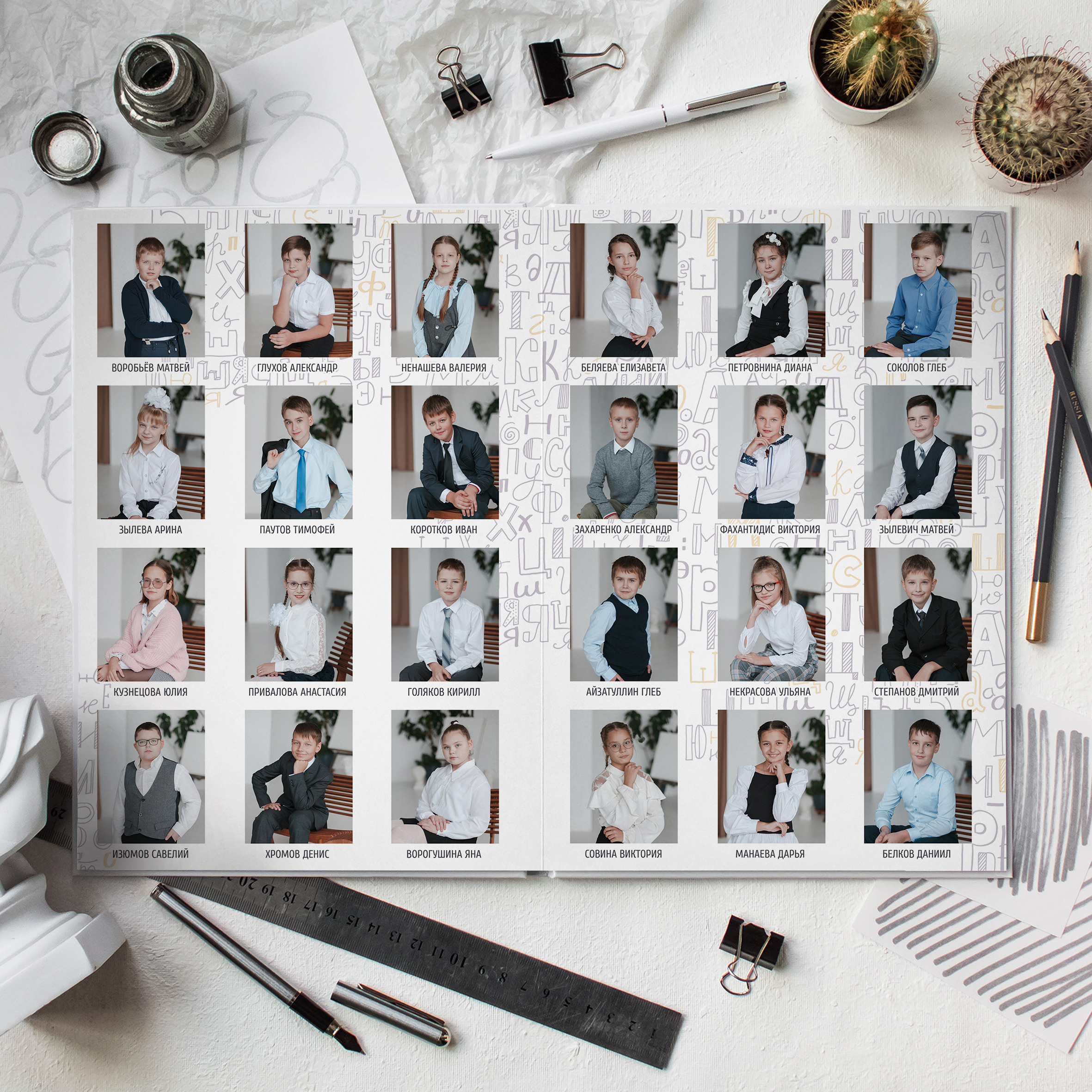 Дизайны альбомов для младших классов. Ирина Коновалова школьный фотограф. Выпускные альбомы Ярославль