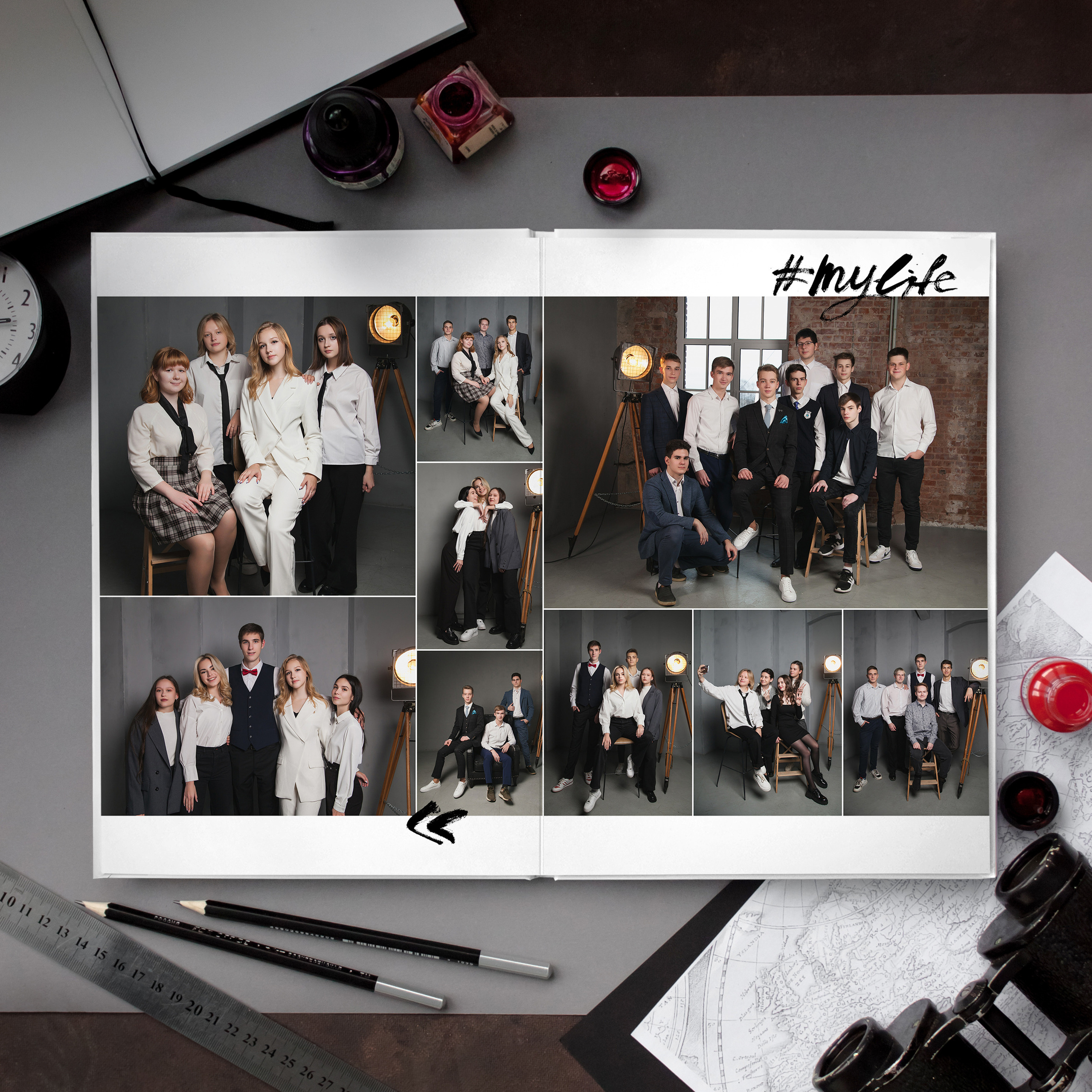 VIP альбом. Ирина Коновалова школьный фотограф. Выпускные альбомы Ярославль