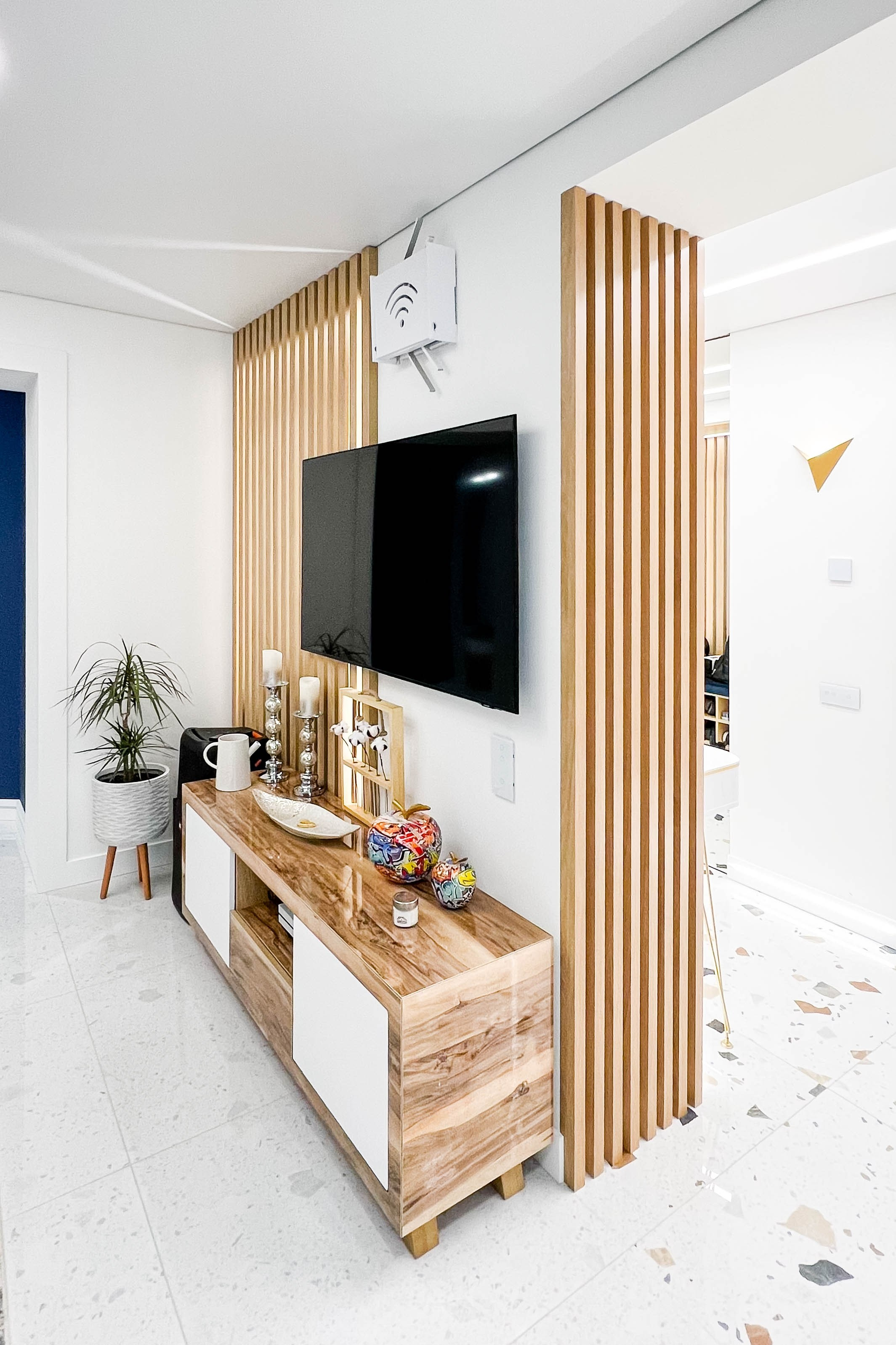 The apartment is in a modern style. Fotograf Dmitrii Donets