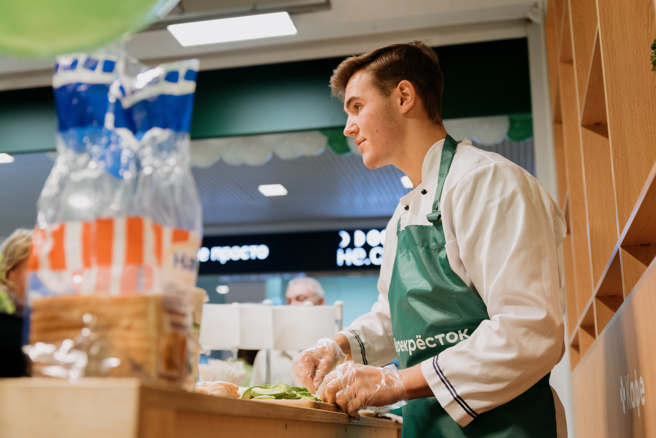 Открытие магазина Перекрёсток. Фотограф в Москве