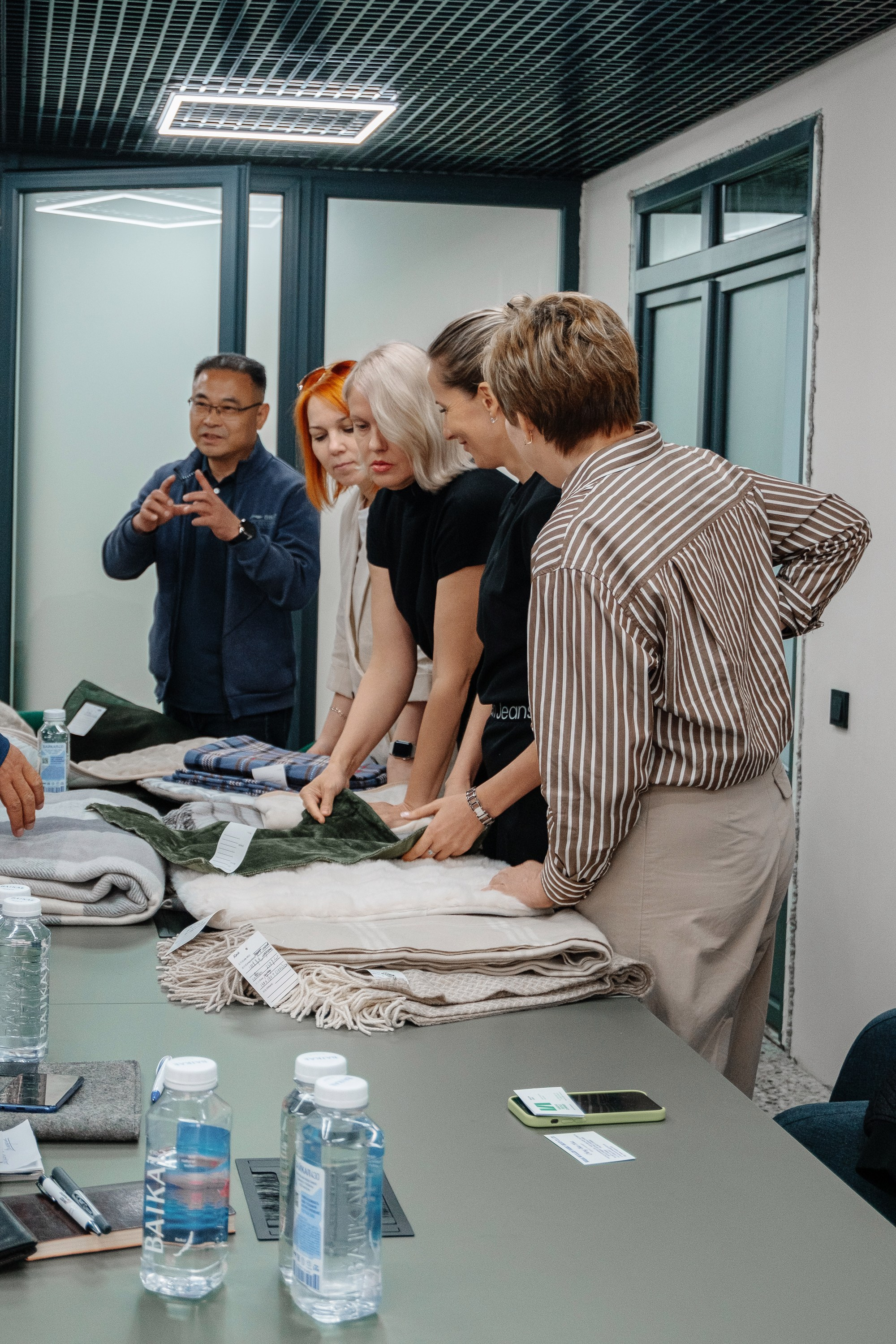 Делегация Китая в Ивановской текстильной компании