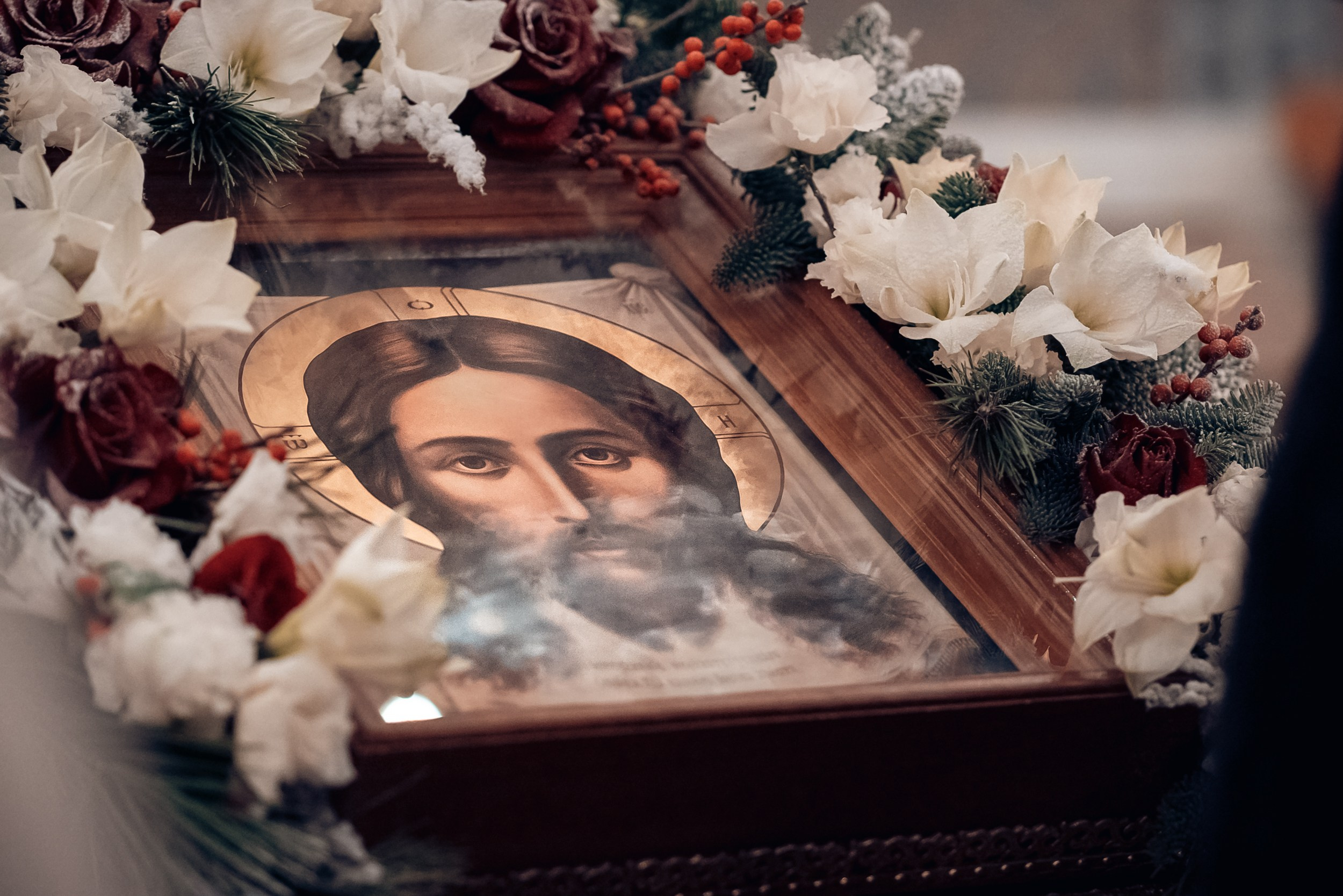 Божественная Литургия в новогоднюю ночь 2025 г, Херсонес Севастополь. Церковный фотограф Севастополь