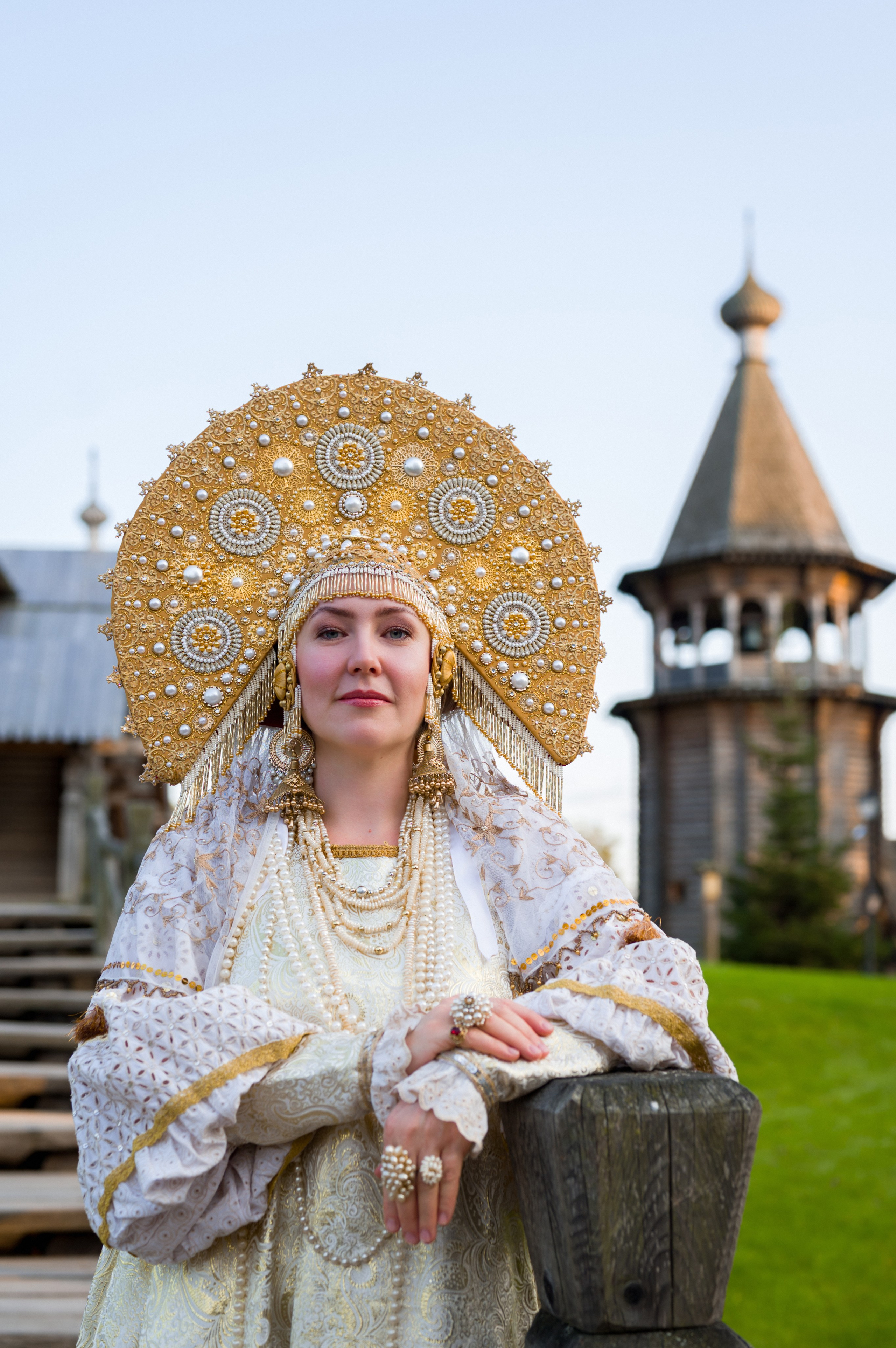 Фотосессия в русском национальном наряде. Фотограф Юлия Кондратьева
