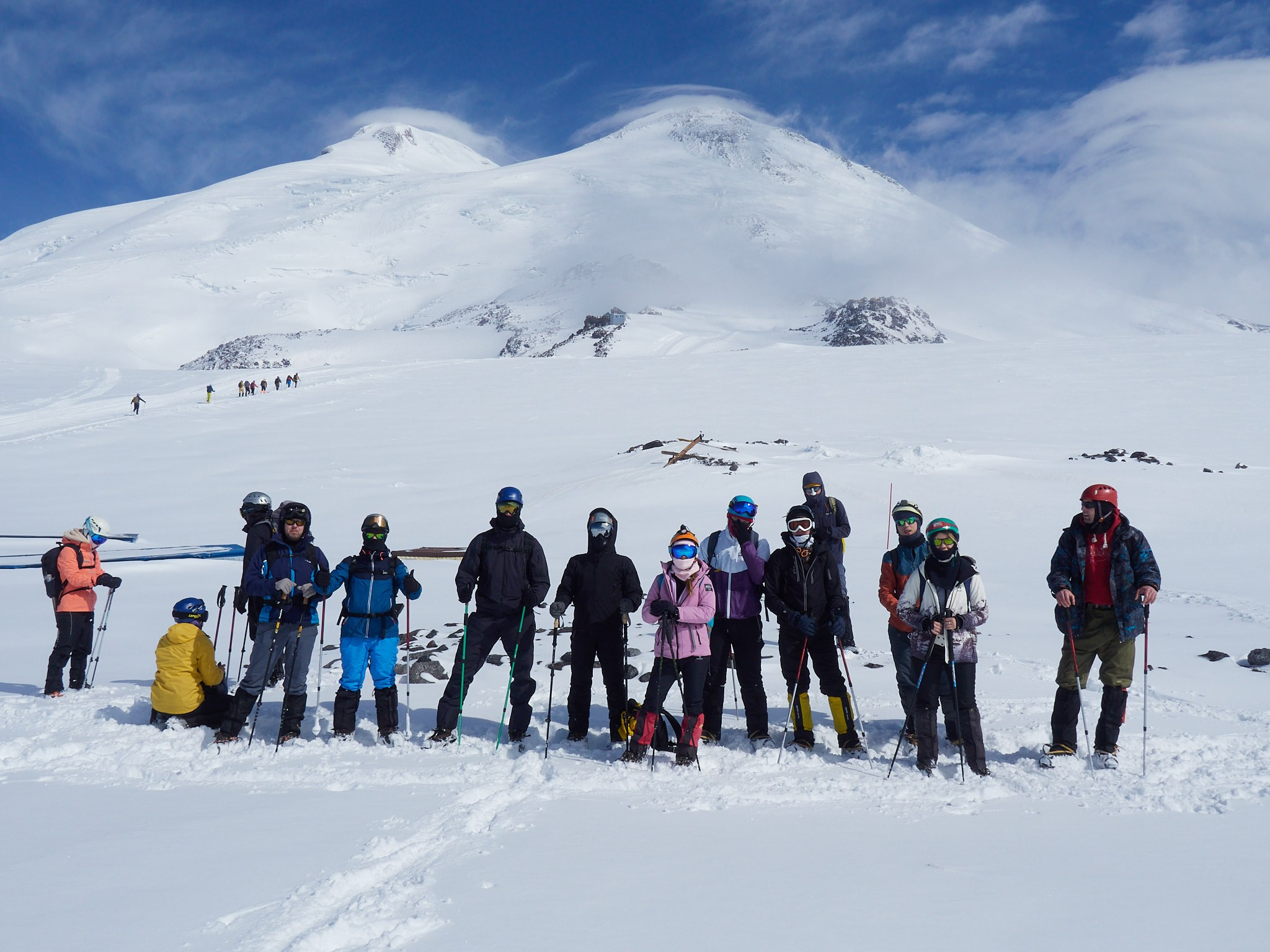 19.04 съемка на Эльбрусе: Выход на скалы Пастухова. Горный, высотный Фотограф на Эльбрусе Георгий