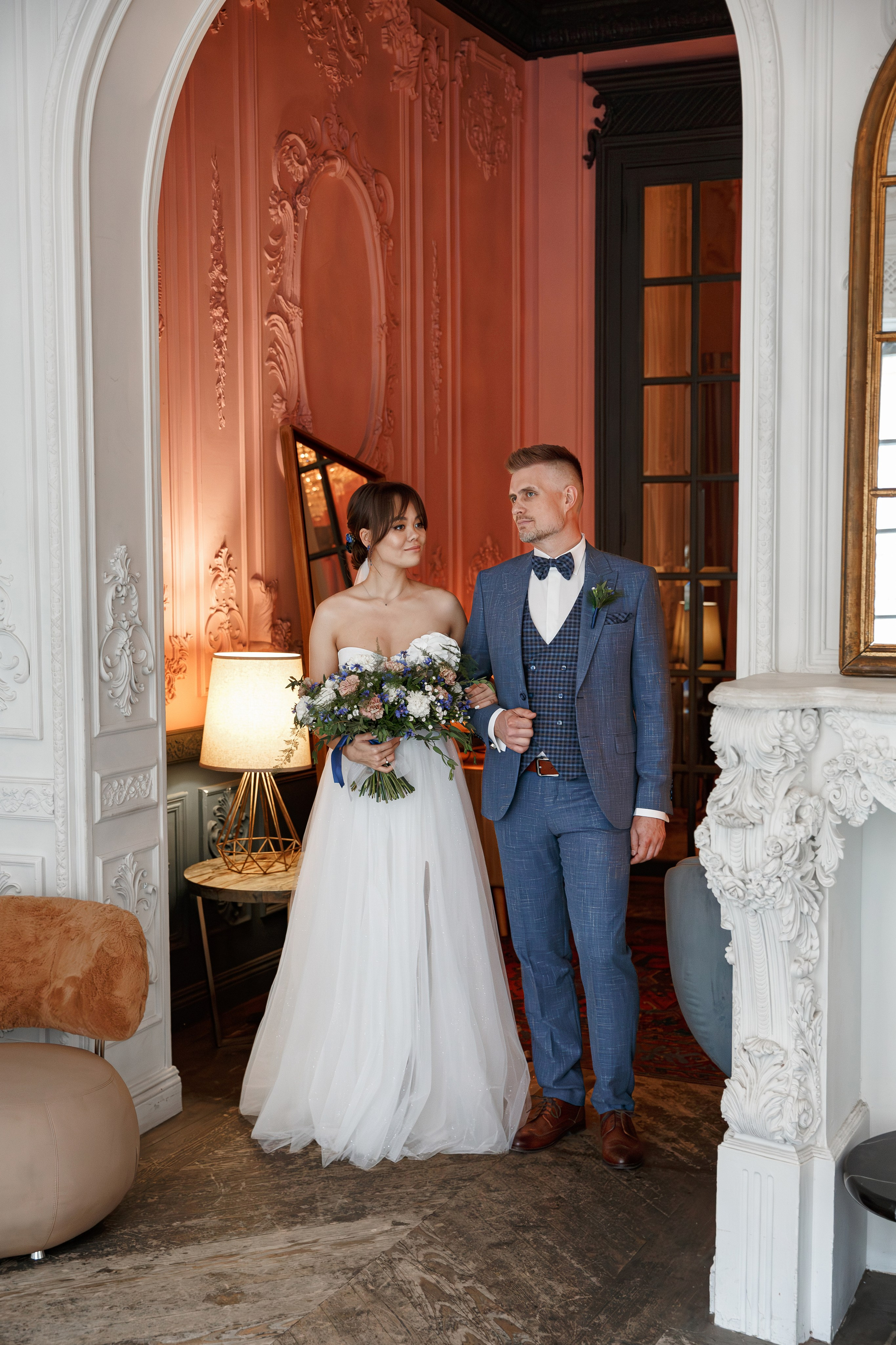 Свадебная фотосессия в Марриотт Плаза и в особняке Роял Москва. Свадебный фотограф Москва и МО Сергей Киржаев